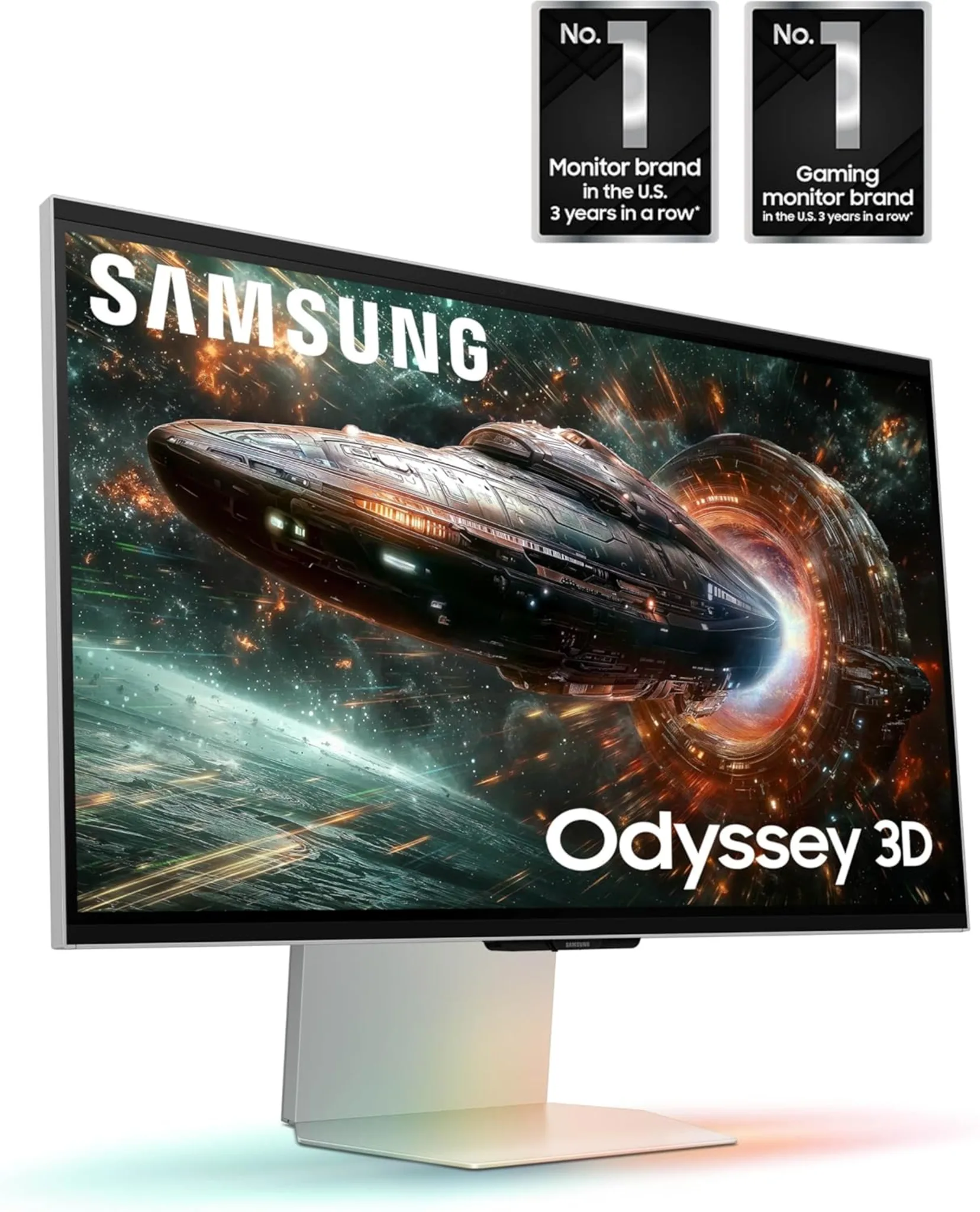 Imagen 3 de Monitor Vision 3D Gamer Samsung G90XF 27" 4K sin lentes IPS 165Hz Pivoteable