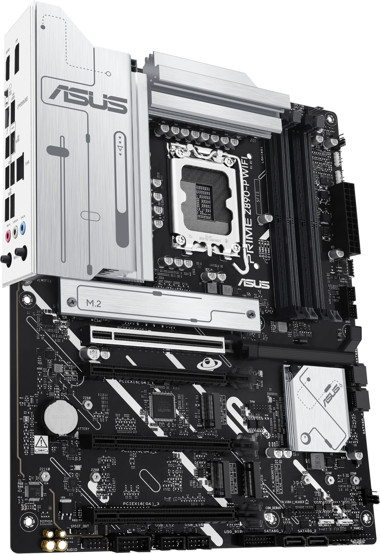 Imagen 3 de Tarjeta Madre Asus PRIME Z890-P WIFI LGA1851 4*DDR5 4*M.2 DP HDMI ThB USB-C
