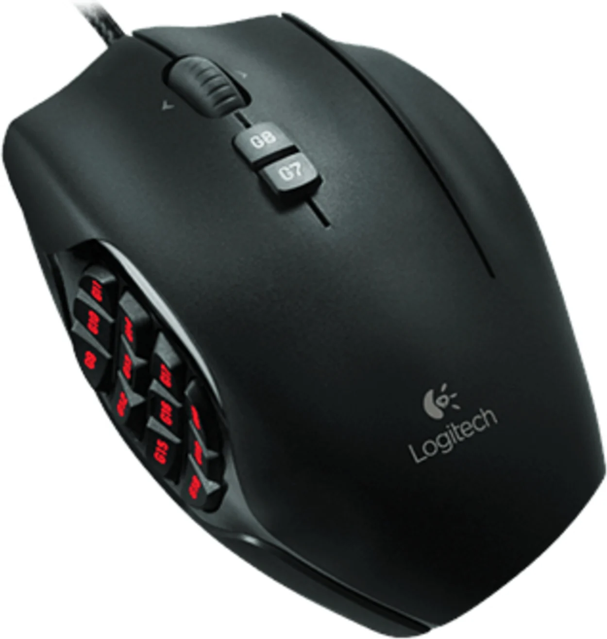 Imagen 1 de Mouse Gamer Alámbrico Logitech G600 MMO 8200dpi 20 Btns RGB Cable USB 2mts Negro