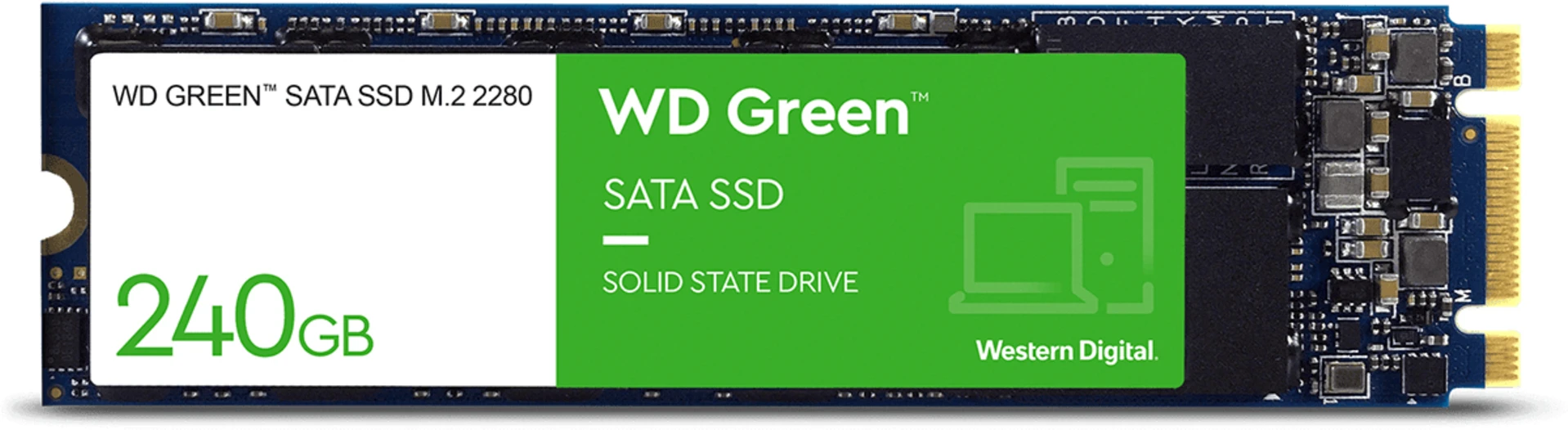 Imagen 0 de Unidad SSD Western Digital Green 240GB M.2 22*80 SATA 3 6Gb/s Lec 545MB/s