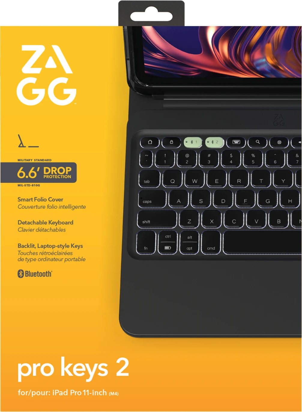 Imagen 8 de Funda con teclado en espanol Pro Keys 2 para iPad Pro 11" M4 Zagg
