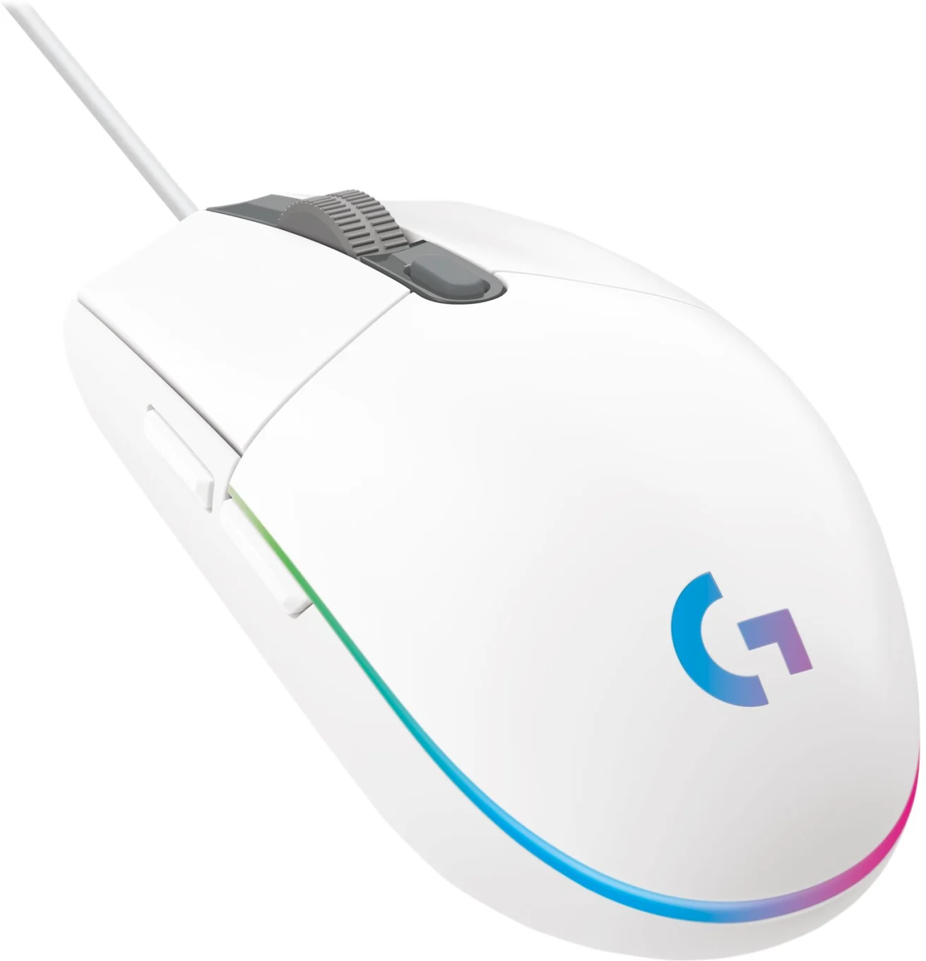 Imagen 0 de Mouse Gamer Alámbrico Logitech G203 RGB 6 Botones 8000dpi USB Blanco