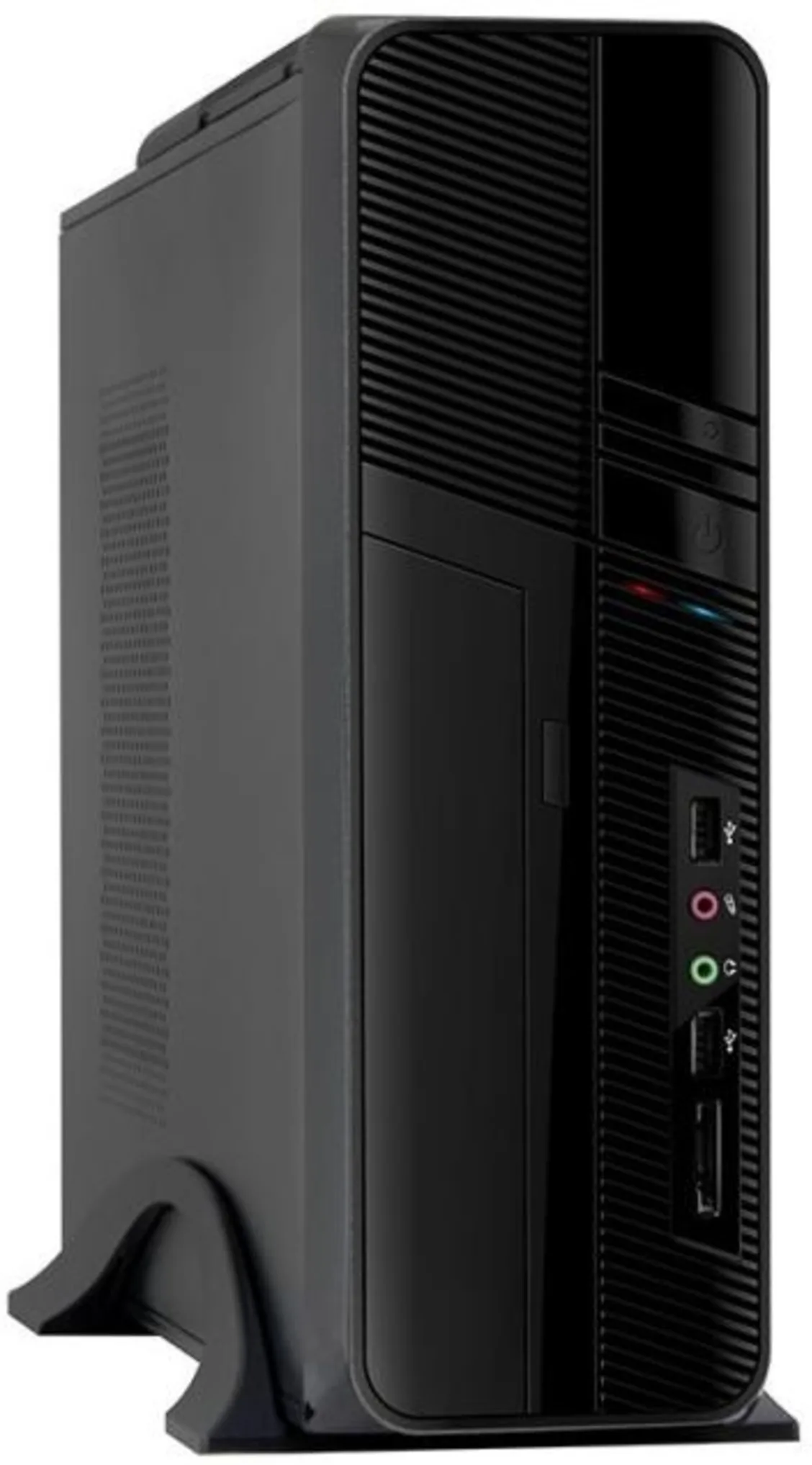 Imagen 0 de Gabinete Slim Clio s605 ITX Perfil bajo 2*USB 2.0 mATX/ITX Color Negro Fte 500W