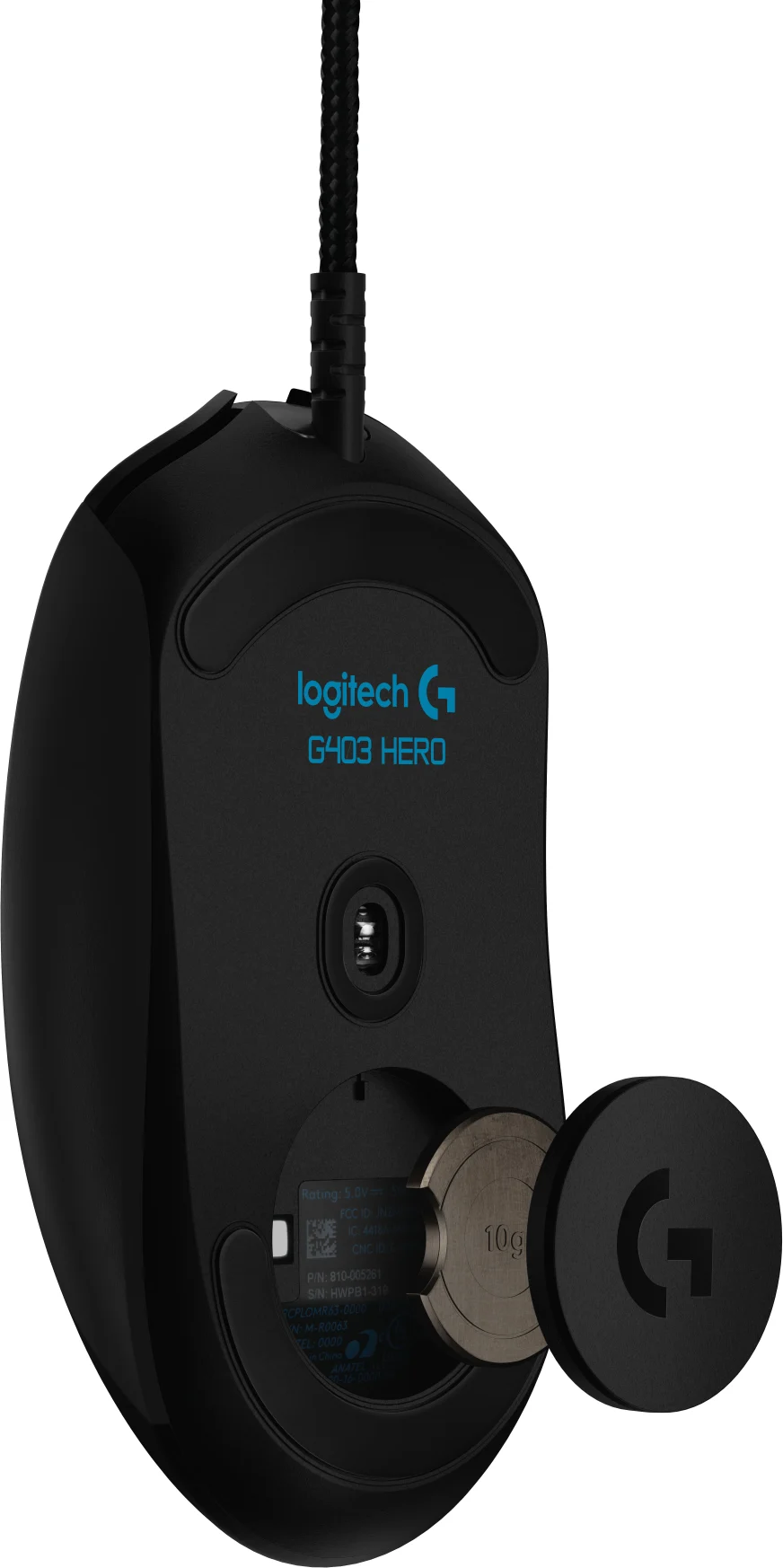 Imagen 5 de Mouse Gamer Alámbrico Logitech G403 HERO Óptical 16000DPI 6 Botones USB Negro