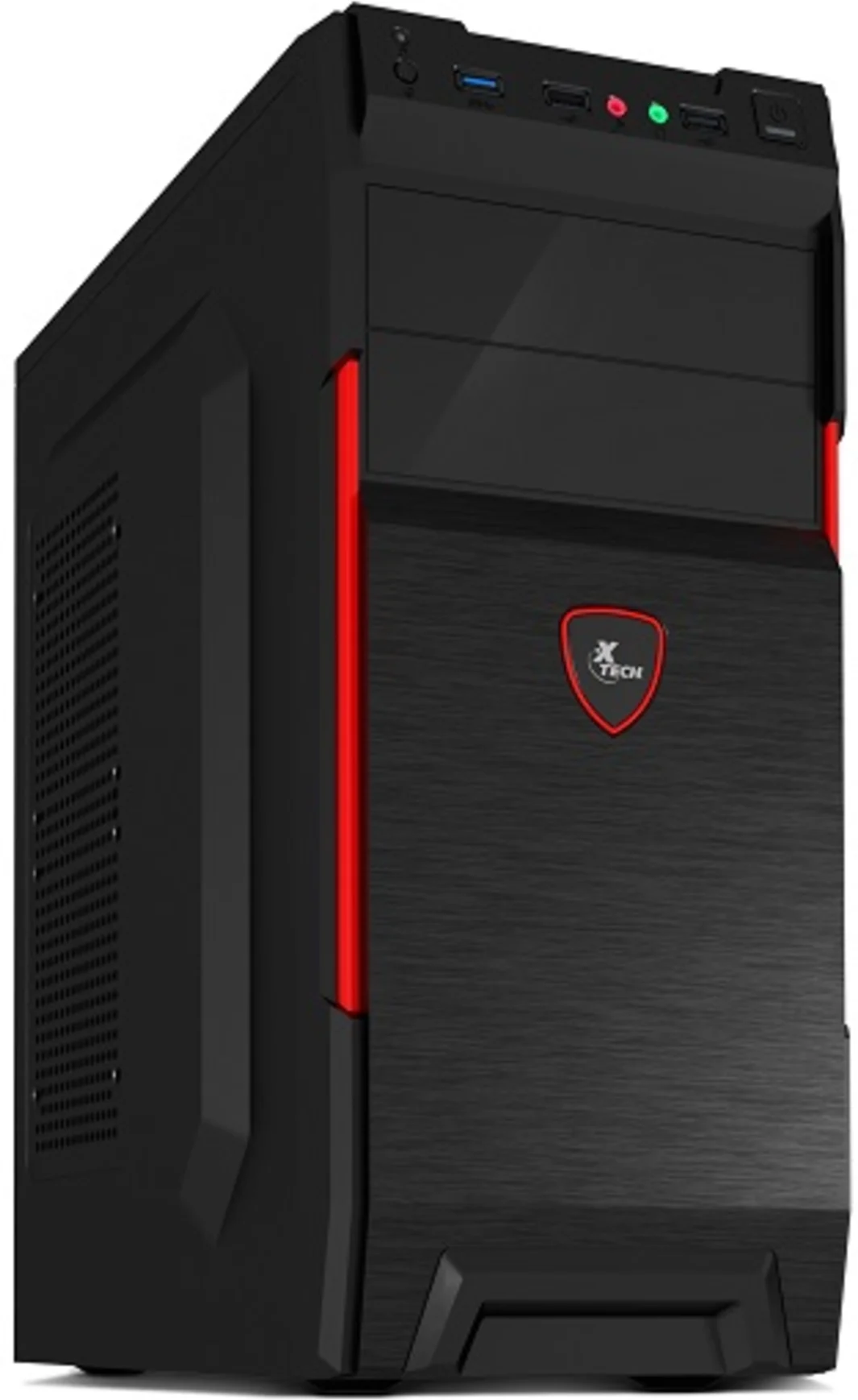 Imagen 1 de Gabinete XTech XTQ-214 Micro ATX 600W 2 USB 2.0 1 USB 3.1 Gen1 Negro