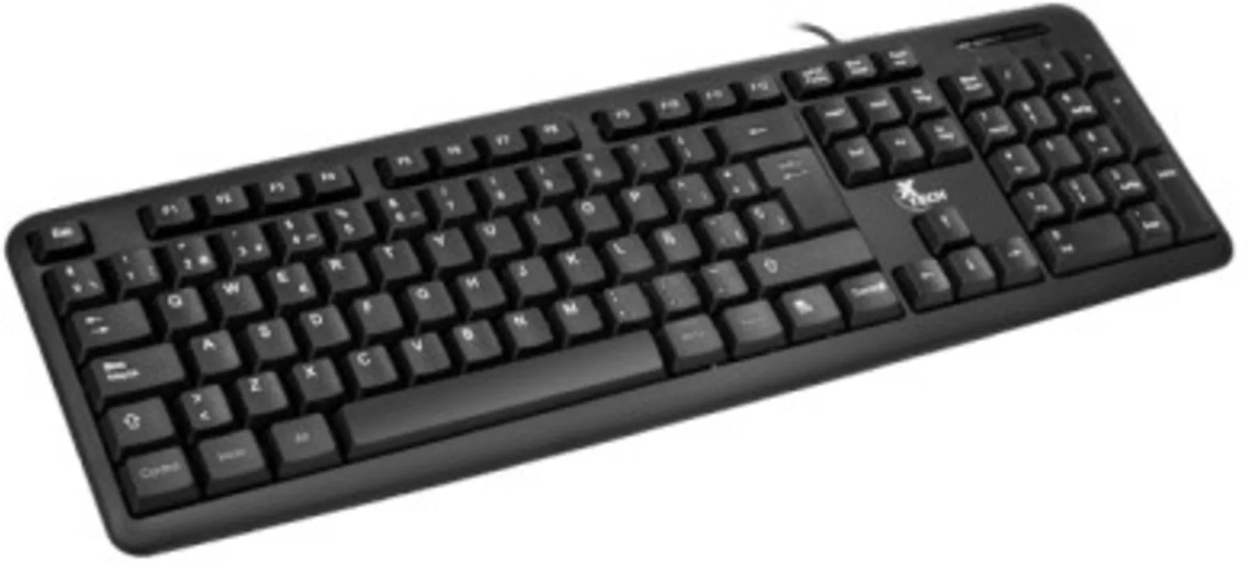 Imagen 0 de Teclado Alámbrico XTech XTK-092S, Tradicional QWERTY+Numér USB2.0 Español Negro
