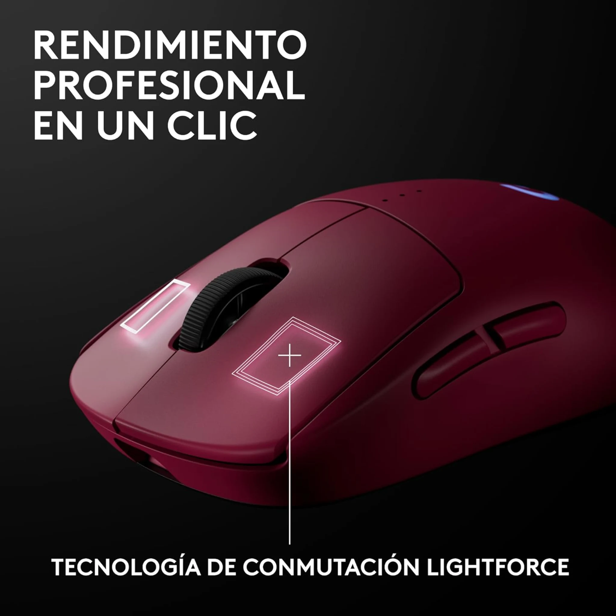 Imagen 10 de Mouse Gamer Logitech Pro 2 LIGHTSPEED Inalámbrico Sensor HERO 2 Rosa