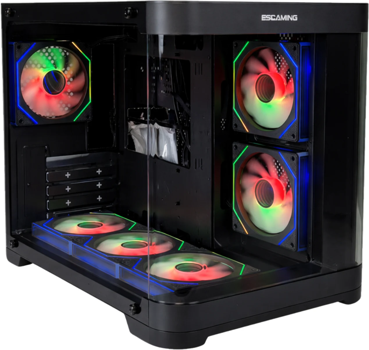 Imagen 8 de GABINETE GAMER VIPER ARGB/mATX /5 FAN INCLUIDOS/ SIN FUENTE / INCLUYE CONTROL REMOTO Y CONTROLADORA/ USB 3.0/ USB C