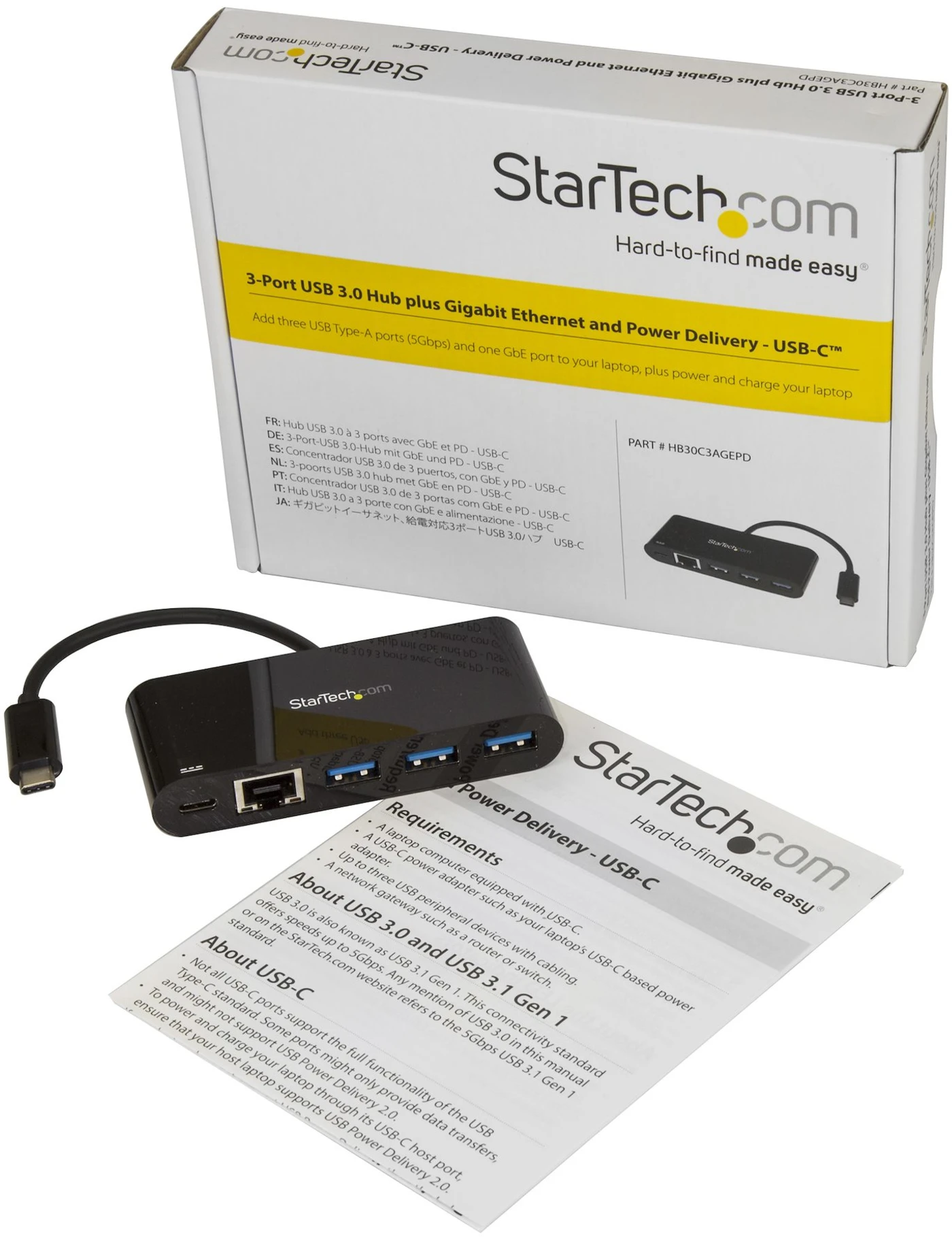 Imagen 4 de HUB Concentrador StarTech USB-C 3.0 a 3 Puertos USB-A con Ethernet Gigabit
