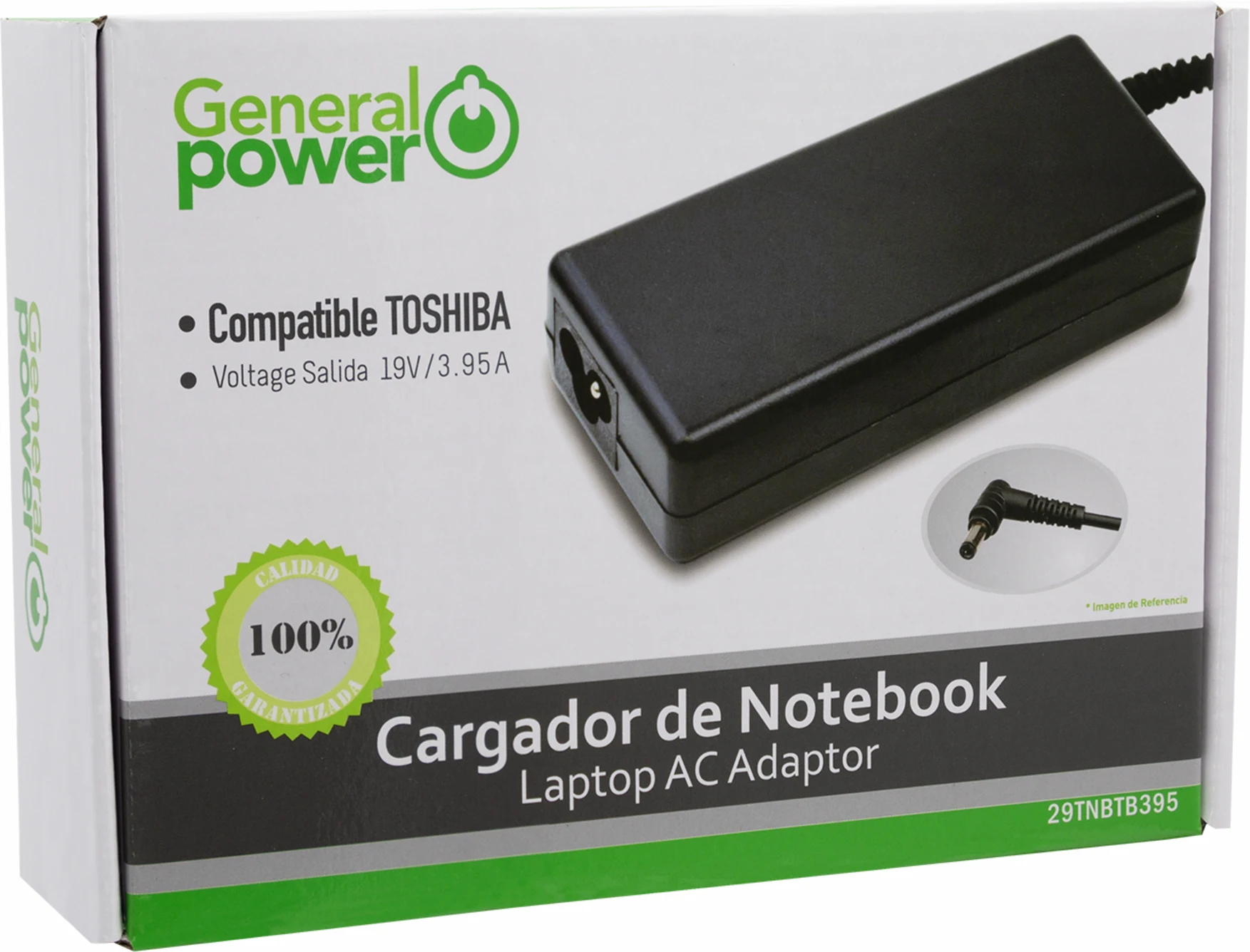 Imagen 2 de CARGADOR DE NOTEBOOK 19V/3.95A TOSHIBA (TIP 5.5*2.5))