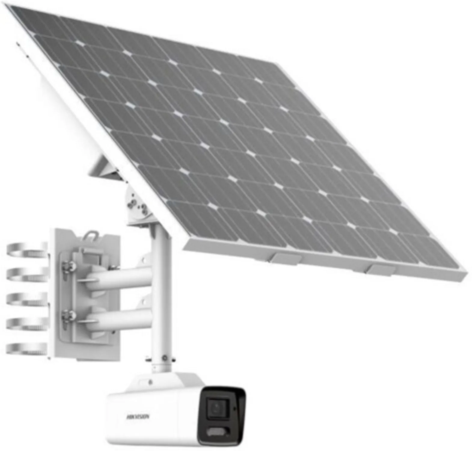 Imagen 0 de Kit Cámara Bullet + Panel Solar Hikvision, 4MP VF 2.8-12mm WDR, Bateria 4G IP66