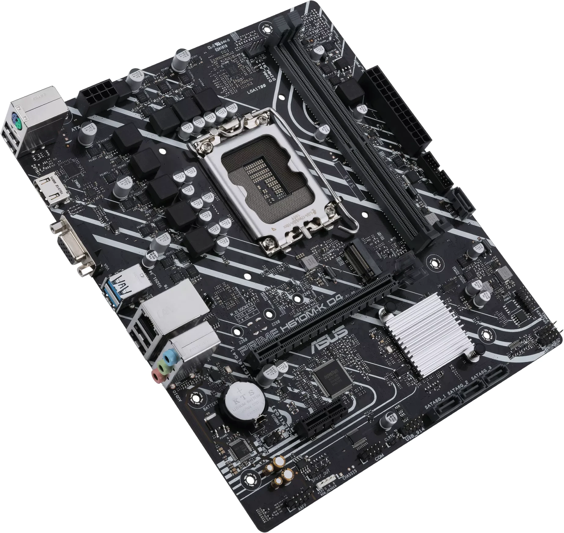 Imagen 4 de Tarjeta Madre Asus PRIME H610M-K D4 LGA1700 13°G M.2 2*DDR4 HDMI VGA mATX