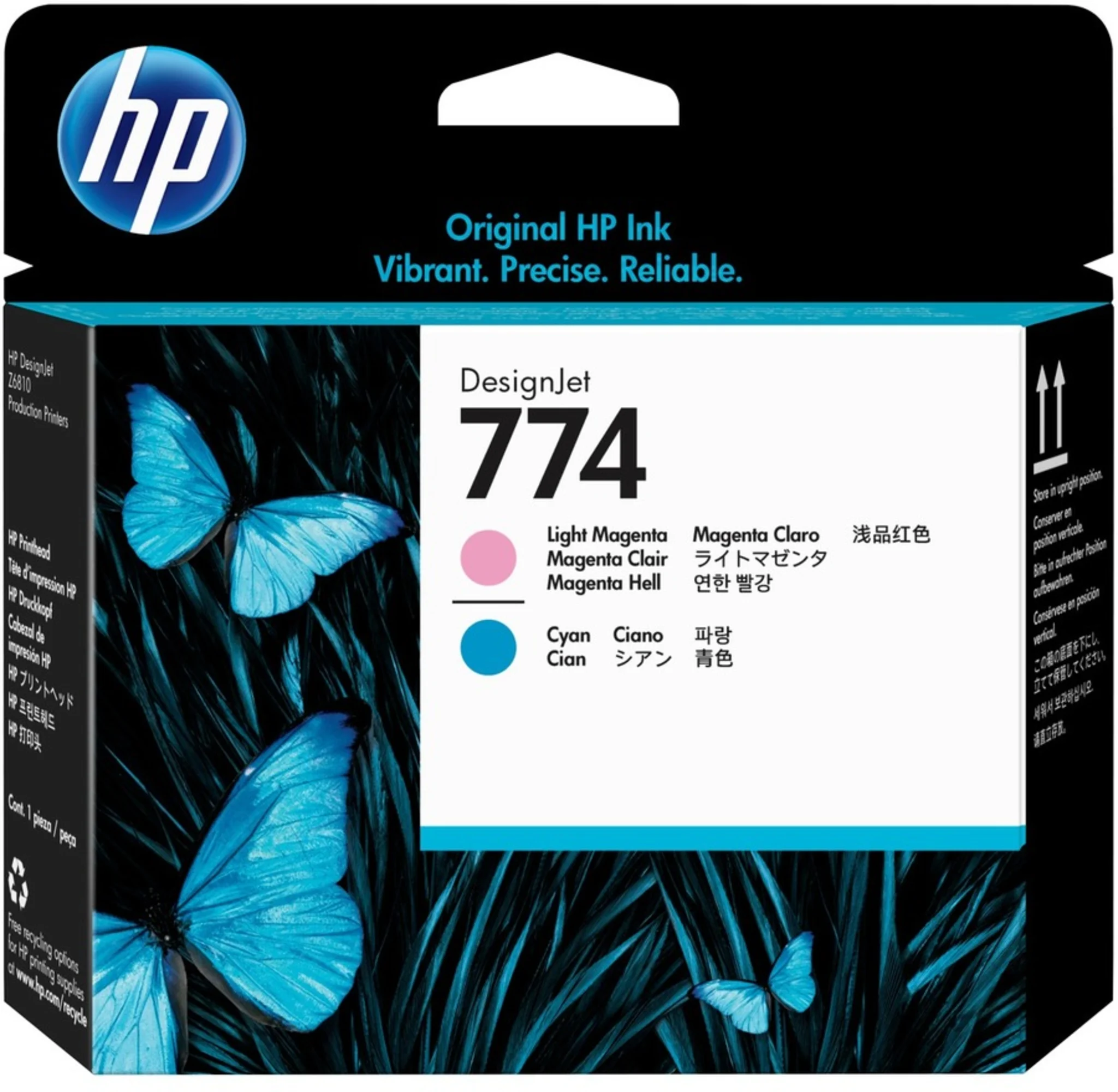 Imagen 0 de TINTA HP 774 CABEZAL MAGENTA CLARO/CIAN