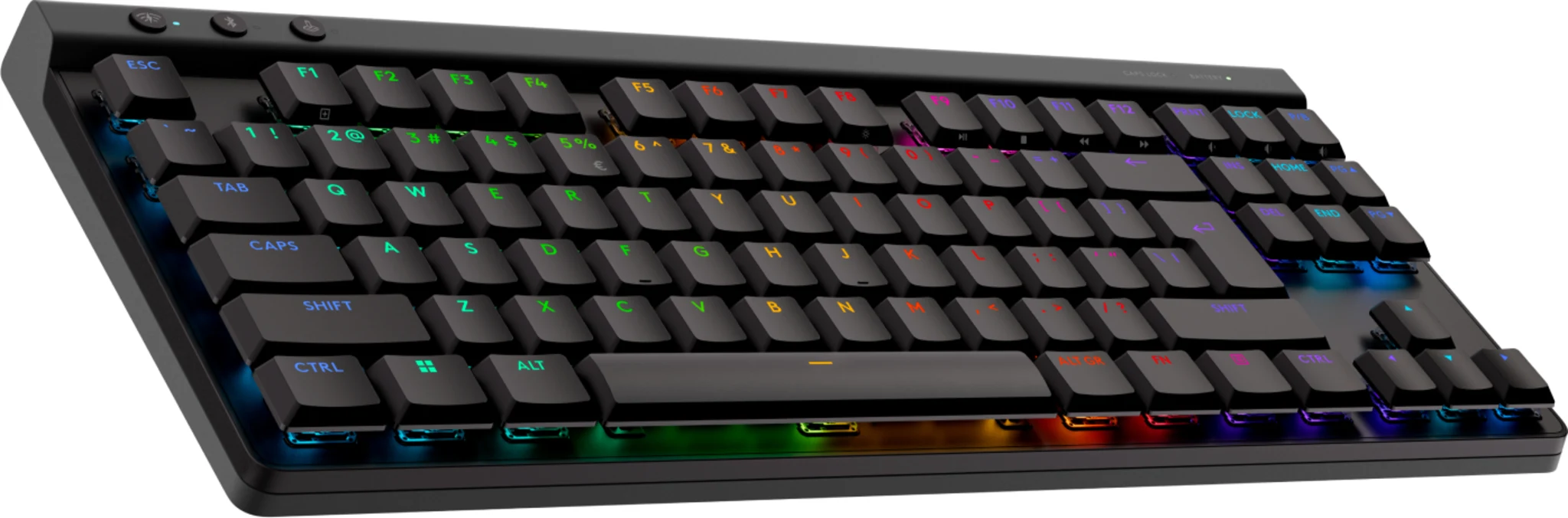 Imagen 1 de Teclado Gamer Inalámbrico Logitech G515 Lightspeed TKL (EN) Swtch táctil RGB Neg