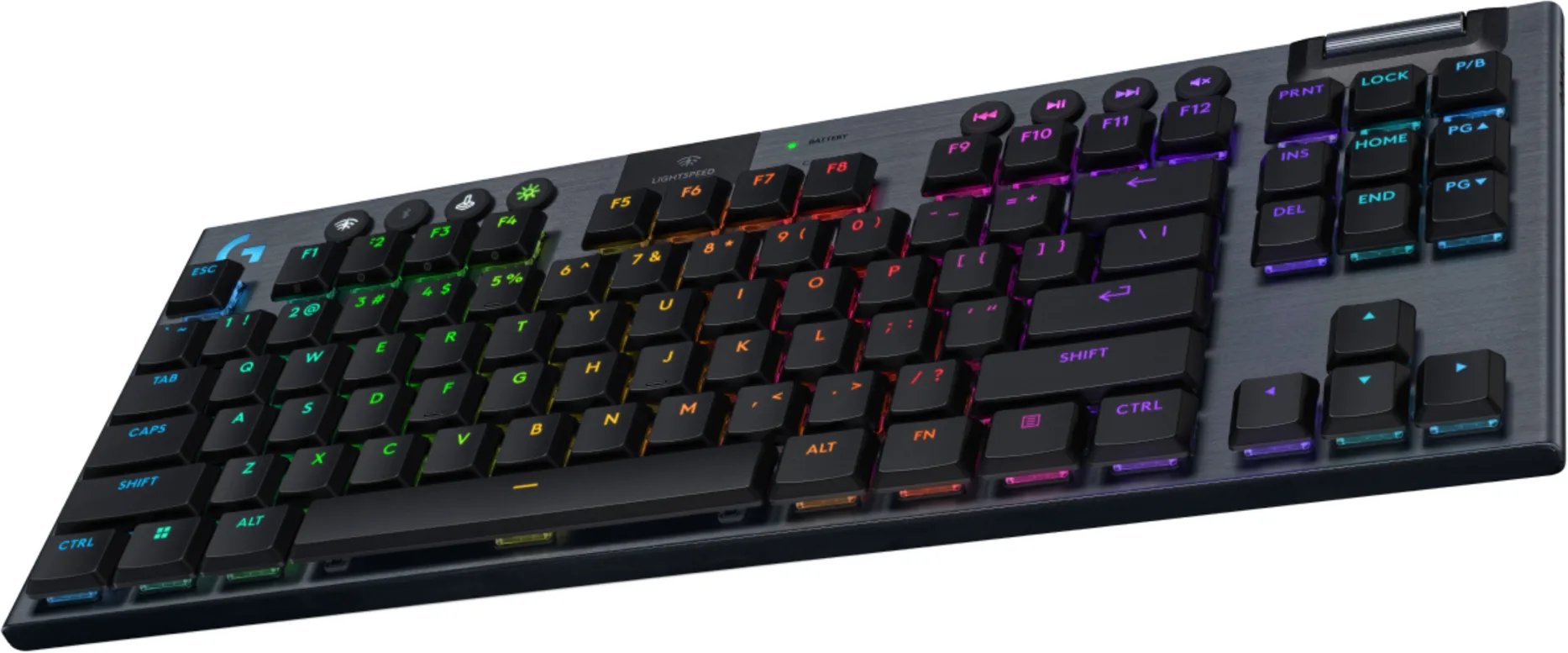 Imagen 3 de Teclado Gamer Inalámbrico Logitech G915 X LIGHTSPEED TKL Inglés Táctil RGB Negro
