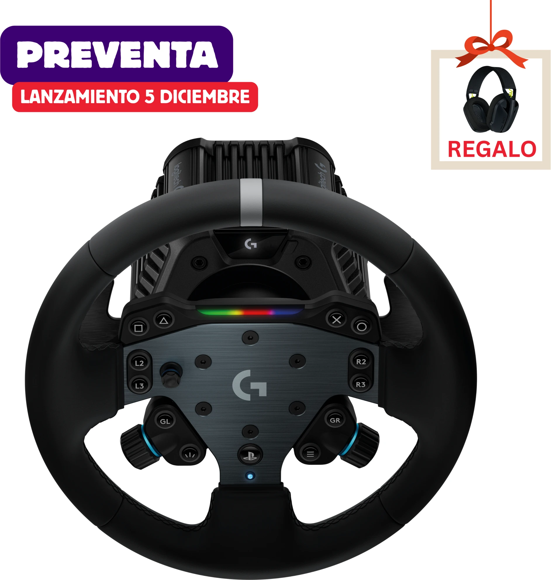 Imagen 8 de [PREVENTA] Volante de carreras RS50 System para PC, PS4 y PS5 + Regalo G435