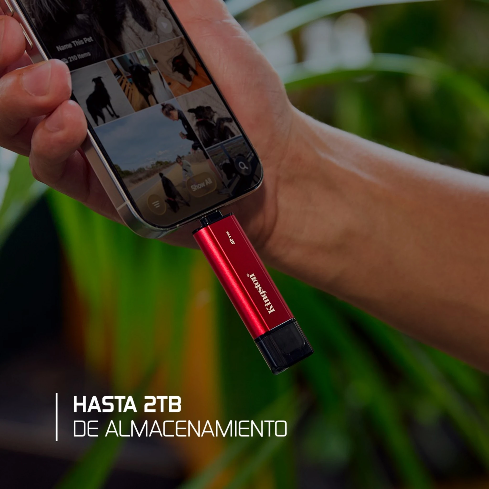 Imagen 4 de Unidad SSD Externo Kingston 1TB Dual USB-C/A Lec1050MB/s Esc950MB/s