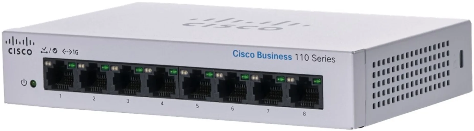 Imagen 1 de Switch Cisco CBS110 Gigabit Ethernet Business 110, 8x10/100/1000Mbps 16Gbs NoAdm