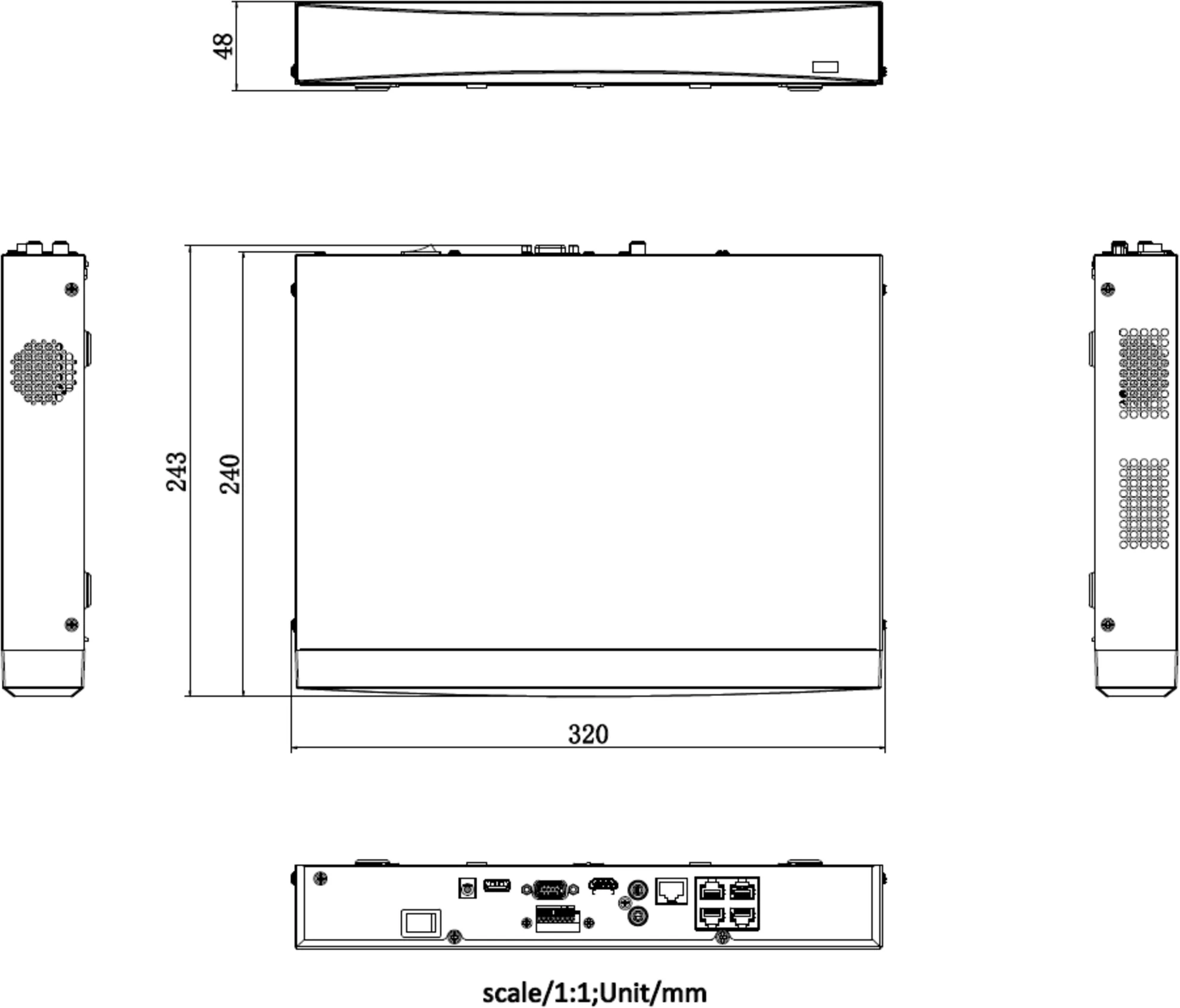 Imagen 2 de NVR Hikvision 4ch POE Capacidad 1HDD AcuSense 40Mbps 4K H265