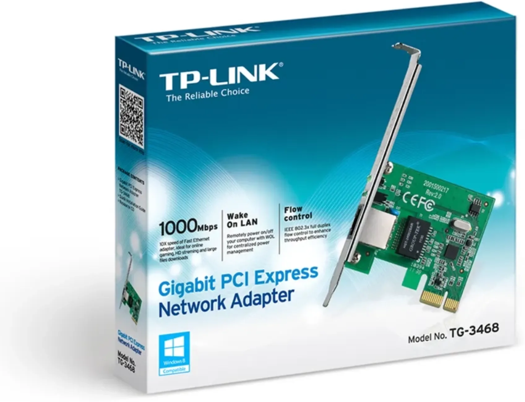 Imagen 1 de Tarjeta de Red TP-Link Gig Ethernet Interna PCI-E RJ45 10/100/1000 Mbs