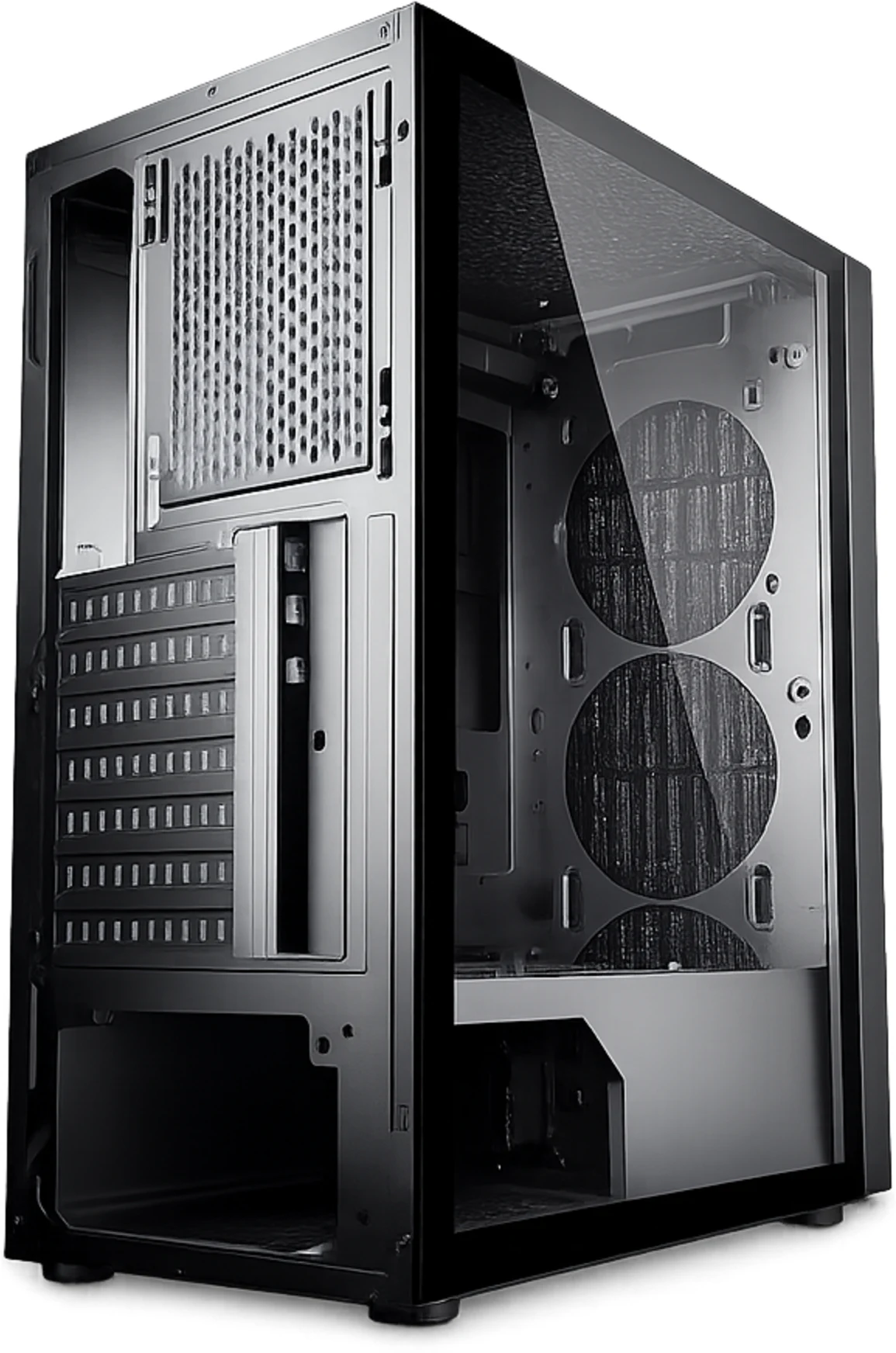 Imagen 5 de Gabinete Gamer EsGaming F22-BK Incluye 4 Ventiladores 120mm ARGB sin Fte ATX