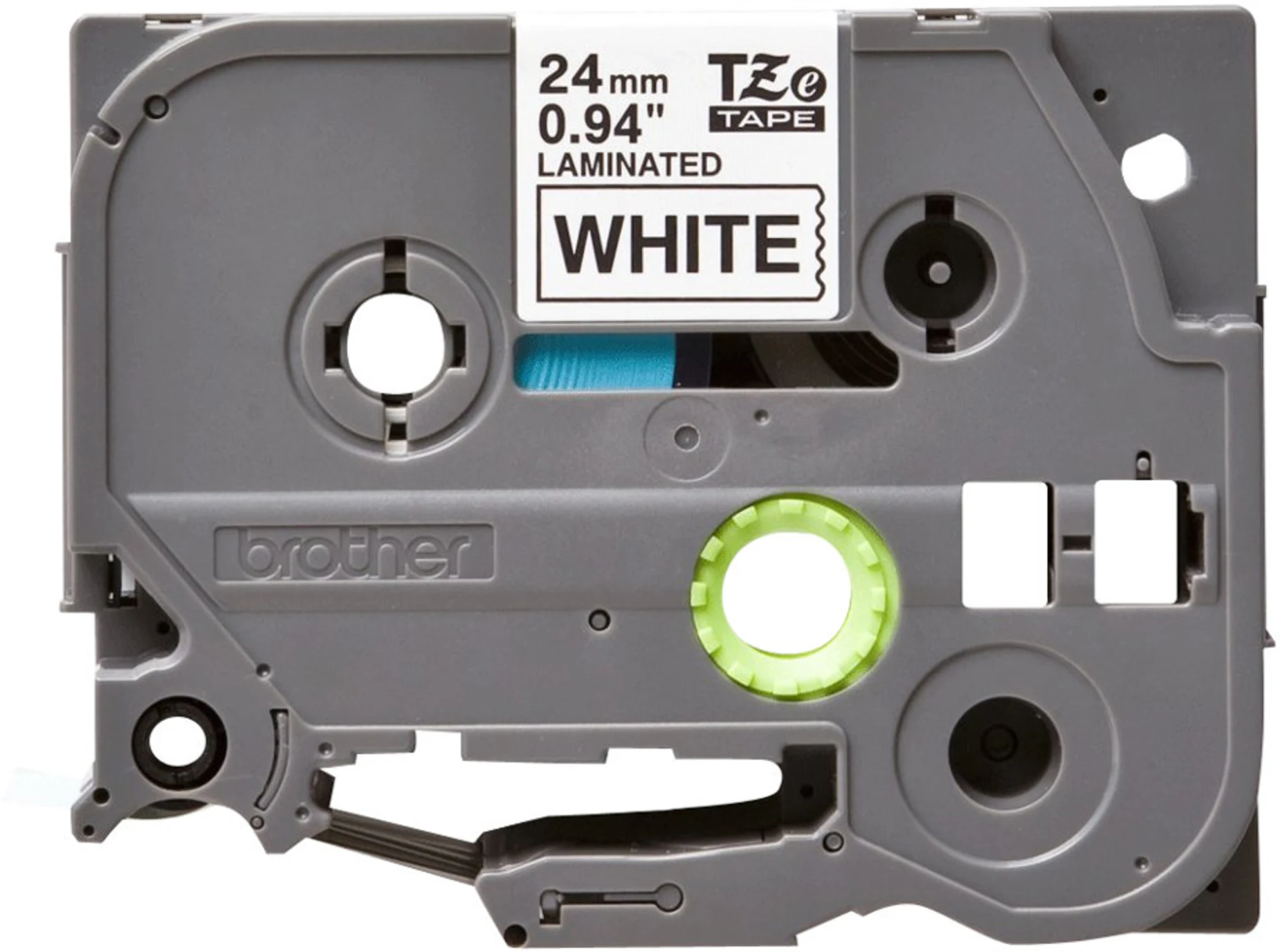 Imagen 2 de CINTA BROTHER TZE-S251 24mm black on white indstrl tape