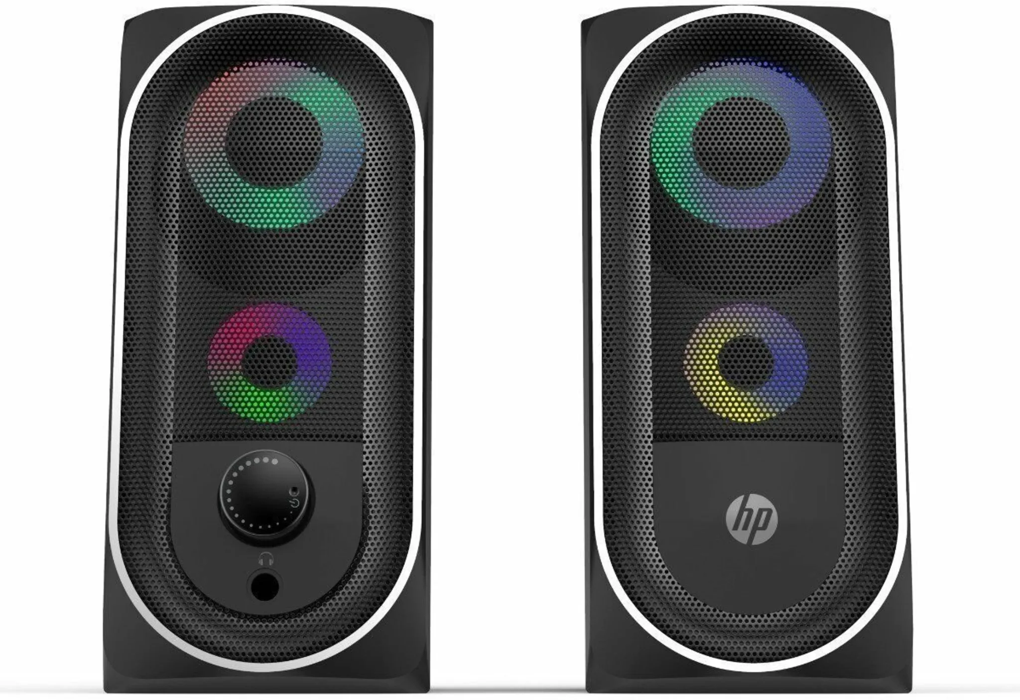 Imagen 0 de Parlantes HP DHE-6001, RGB 2x 3W RMS Conector 3.5mm USB (alimentación)