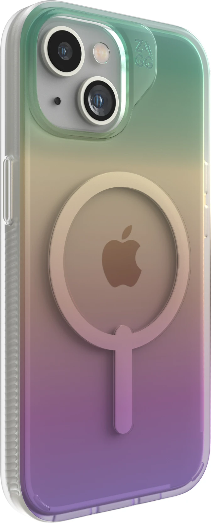 Imagen 3 de Funda dura Milan Snap con Magsafe para iPhone 15 Gear4 Transparente Iridescent