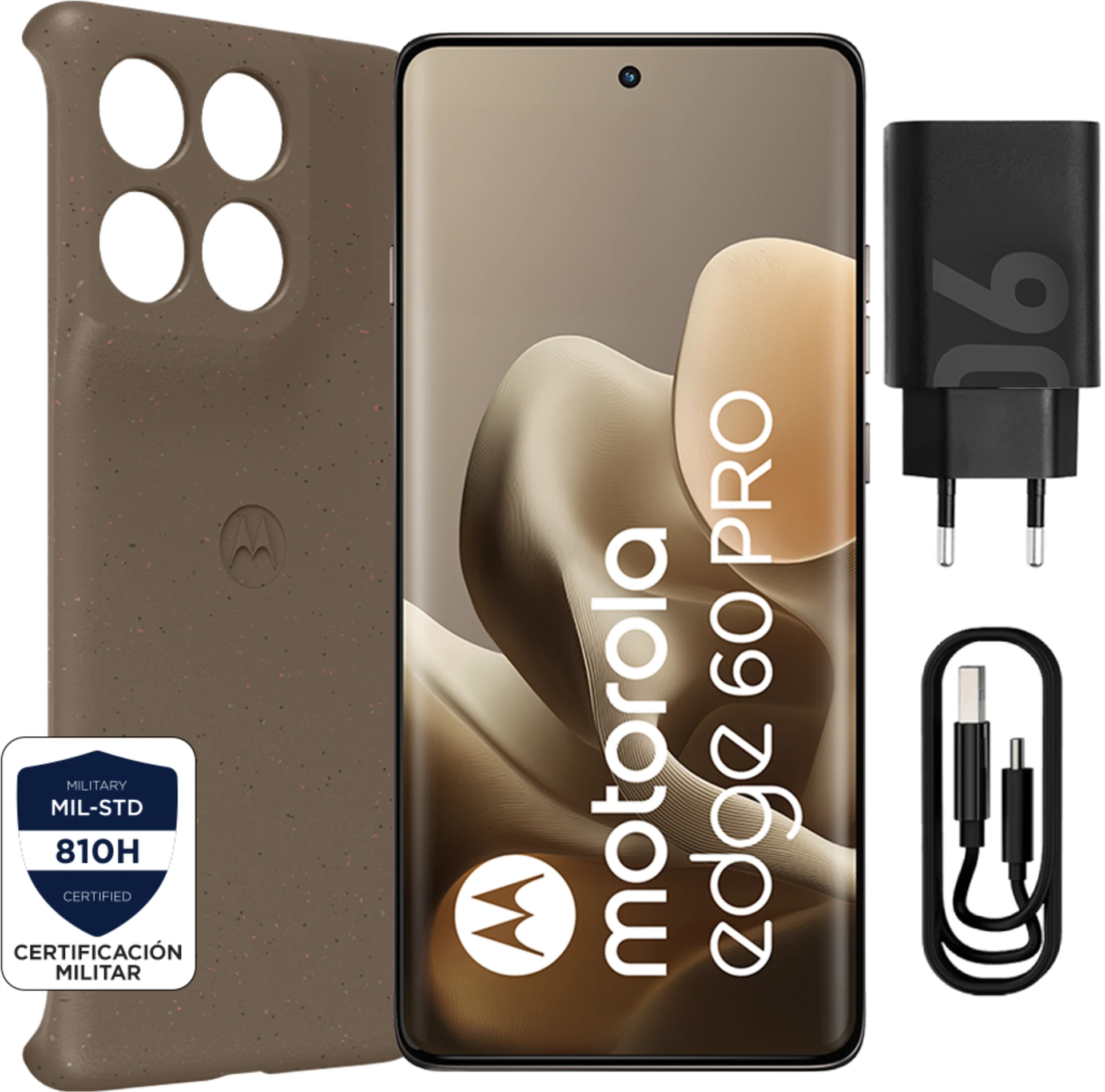 Imagen 0 de Celular Motorola Edge 60 Pro Memoria 512GB RAM 12GB 50MP 7' Café