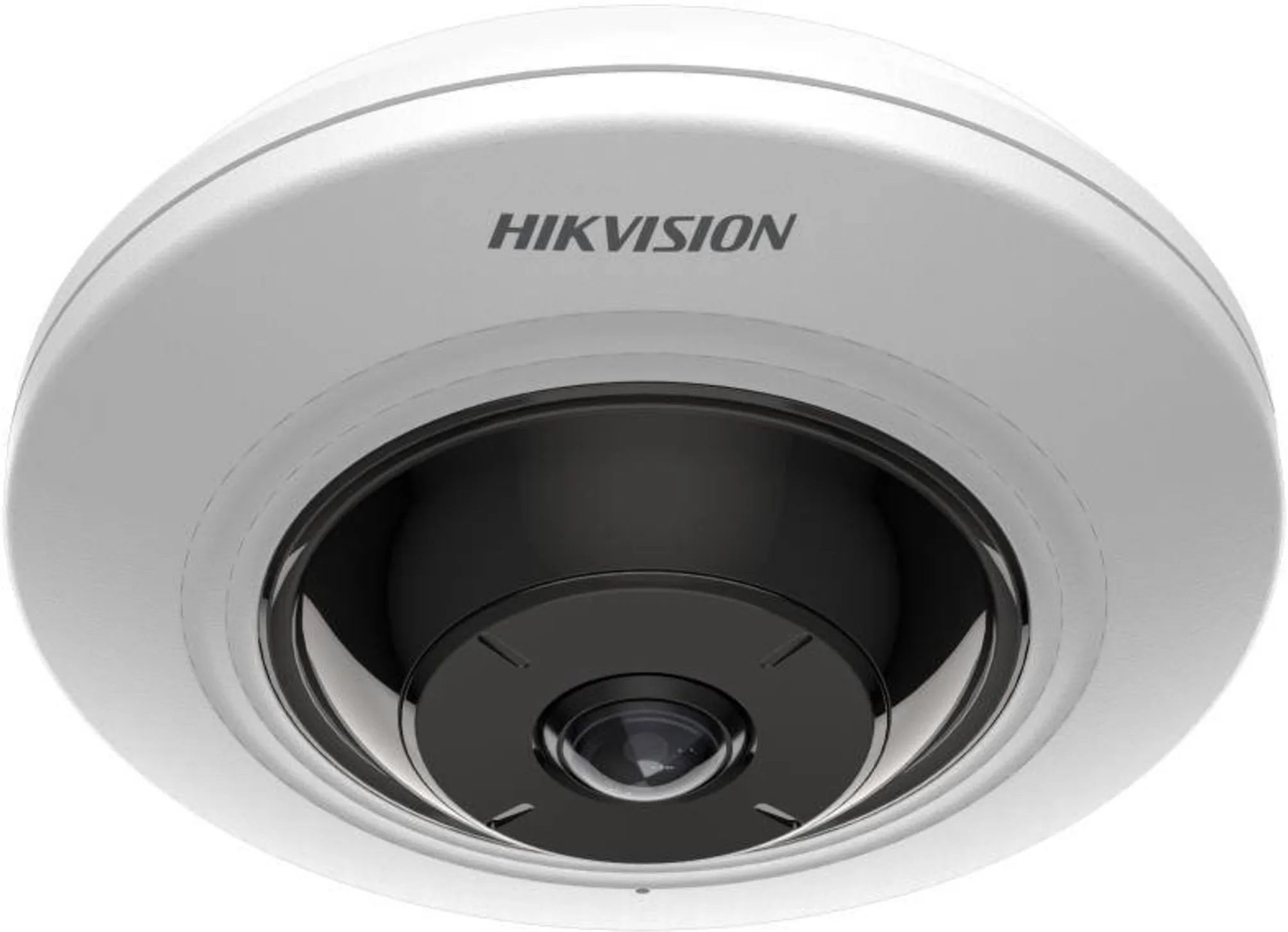 Imagen 0 de Cámara Mini Fisheye Hikvision 5MP 180ø IR 8mt Interior POE AcuSense Mic