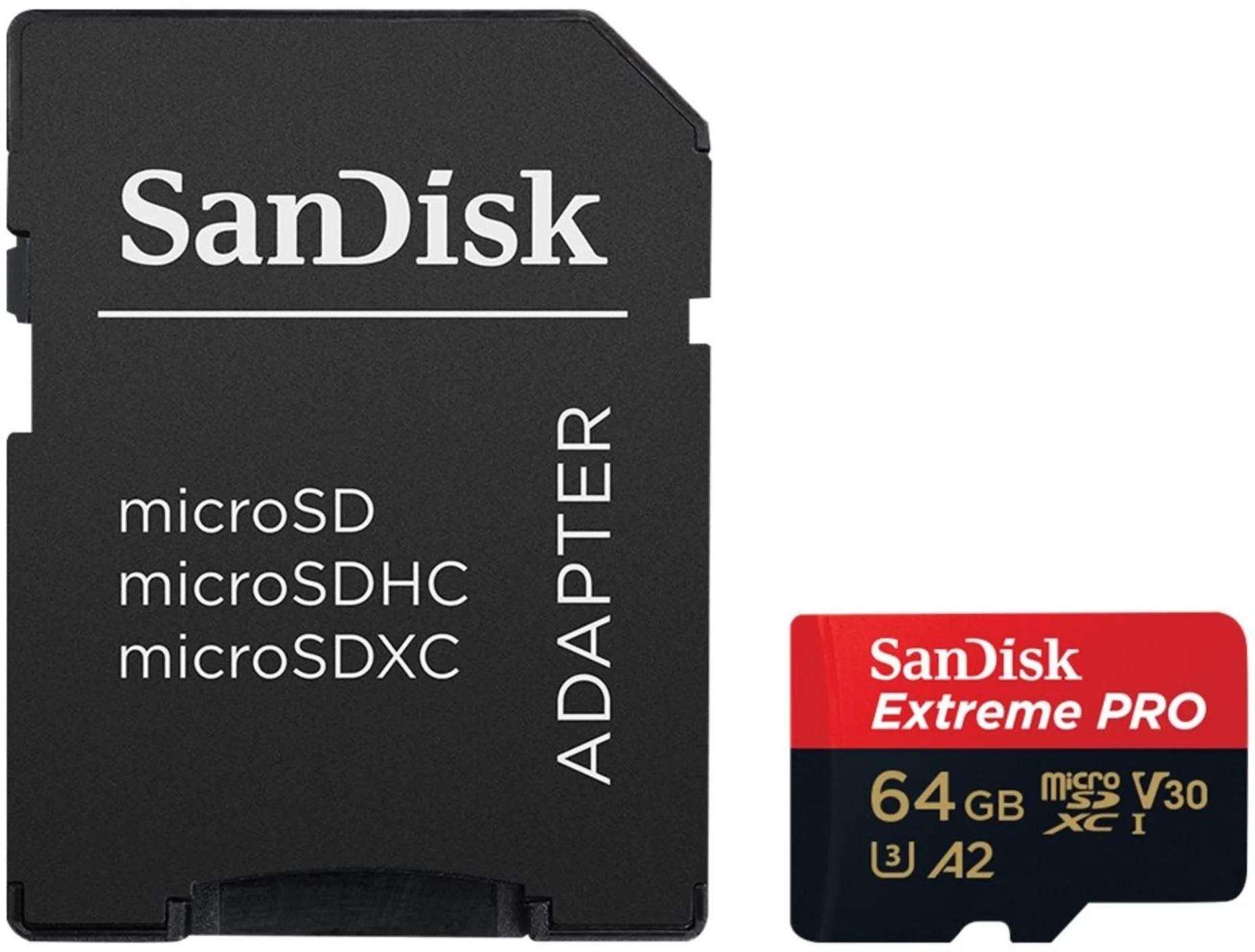 Imagen 2 de Memoria MicroSDHC 64GB SanDisk Extreme Pro UHSI C10 A2 U3 V30 Le200MB/s Es90MB/s