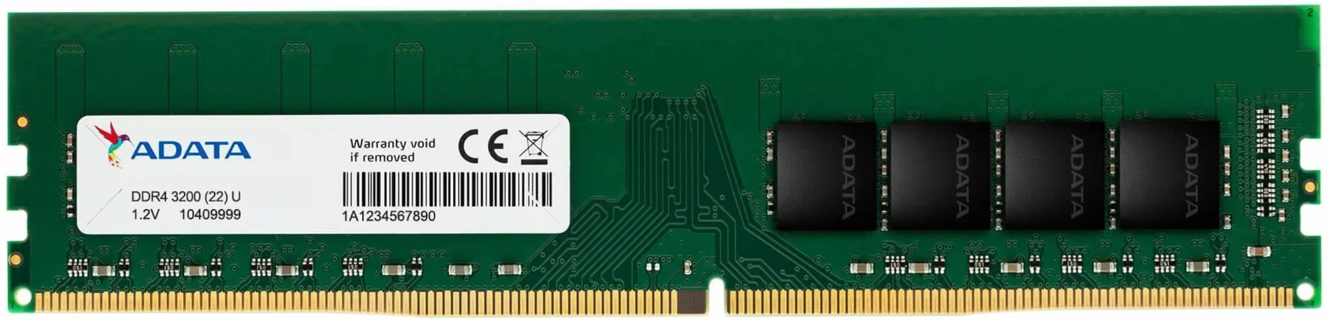 Imagen 0 de ADATA DRAM DDR4 U-DIMM 16GB 3200