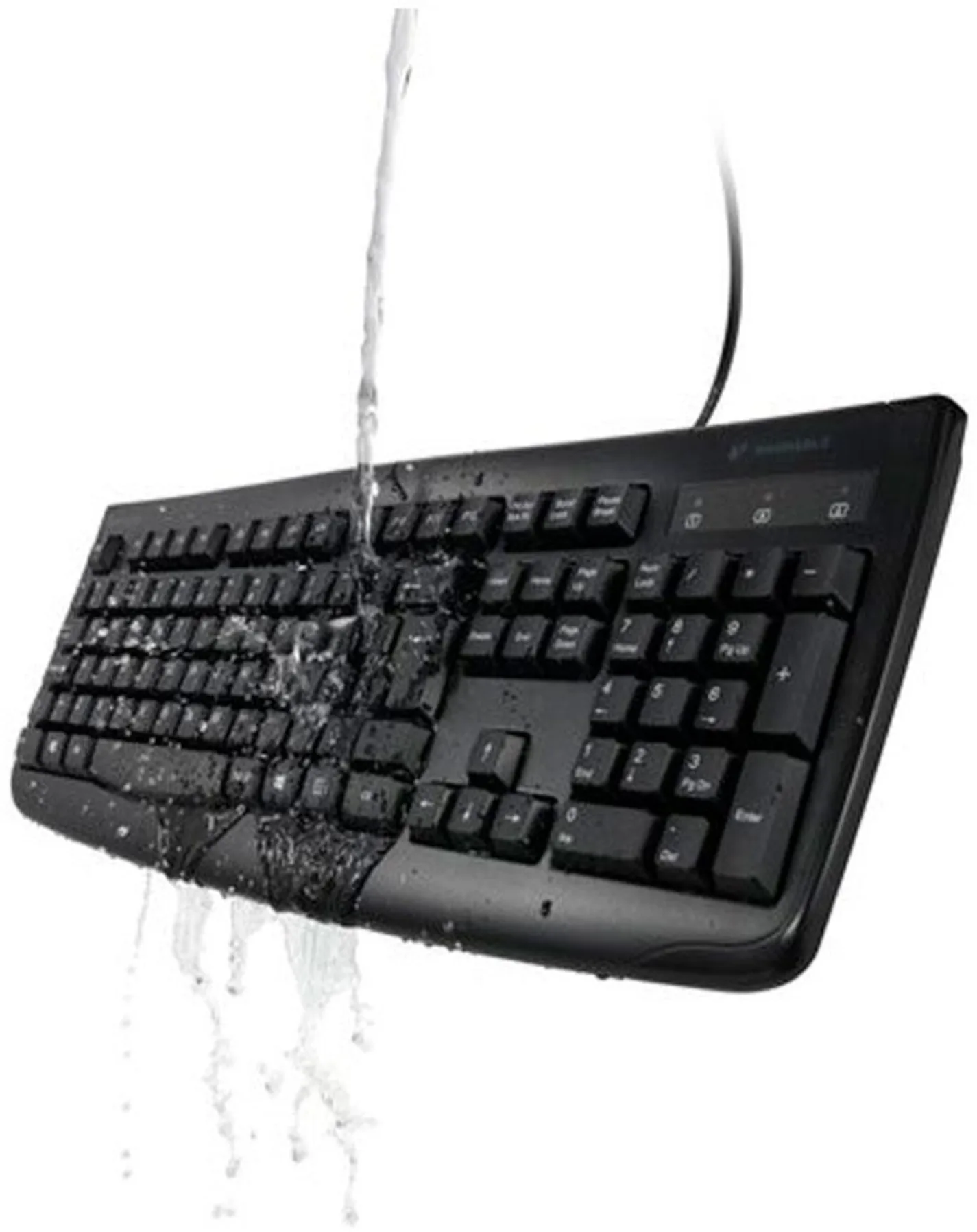 Imagen 3 de Teclado Alámbrico Kensington Pro Fit Lavable Interfaz USB Color Negro 