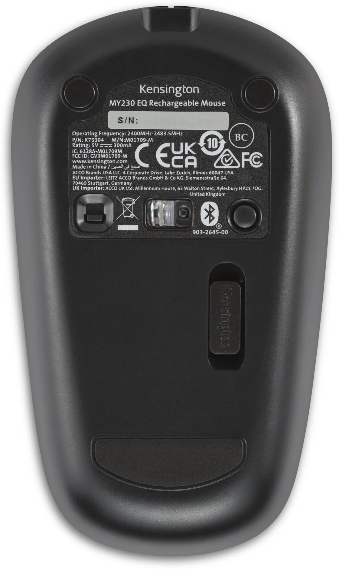 Imagen 4 de Mouse Kensington MY230 Inalámbrico EQ Recargable Color Negro 27936-K75304 