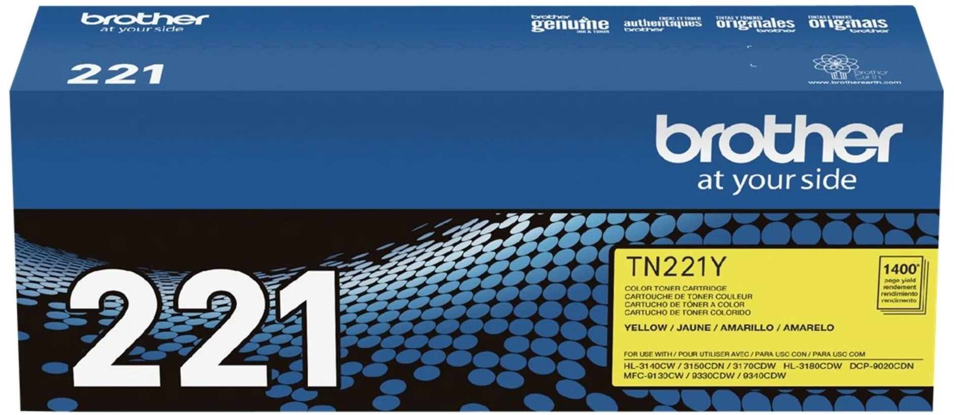 Imagen 2 de Toner Brother TN-221Y Amarillo DCP 9020/MFC-9330CDW, 1.400 Páginas