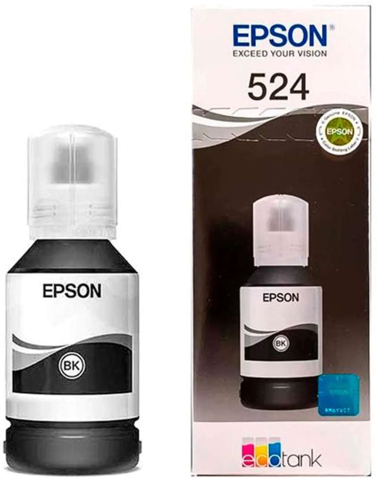 Imagen 0 de Botella de Tinta Epson T524 Negro para Imp L15150 L15160, 7500 Páginas 30.68ml 