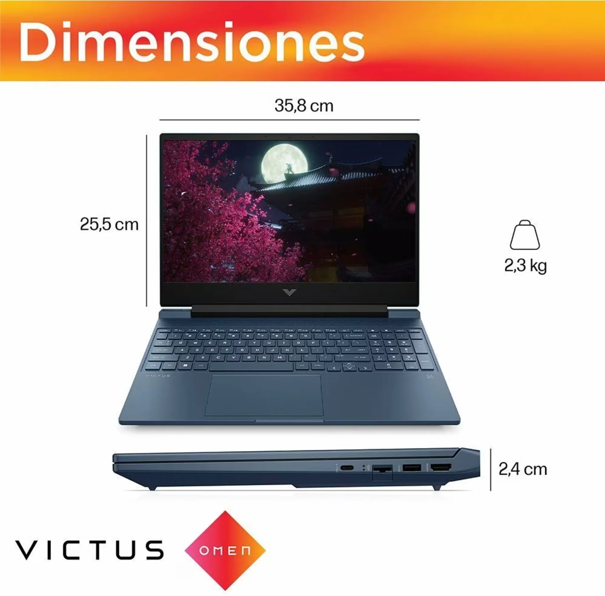 Imagen 5 de Notebook Gamer HP Victus 15 I5-12450H RAM 16GB SSD 512GB 15.6 RTX 3050 W11H