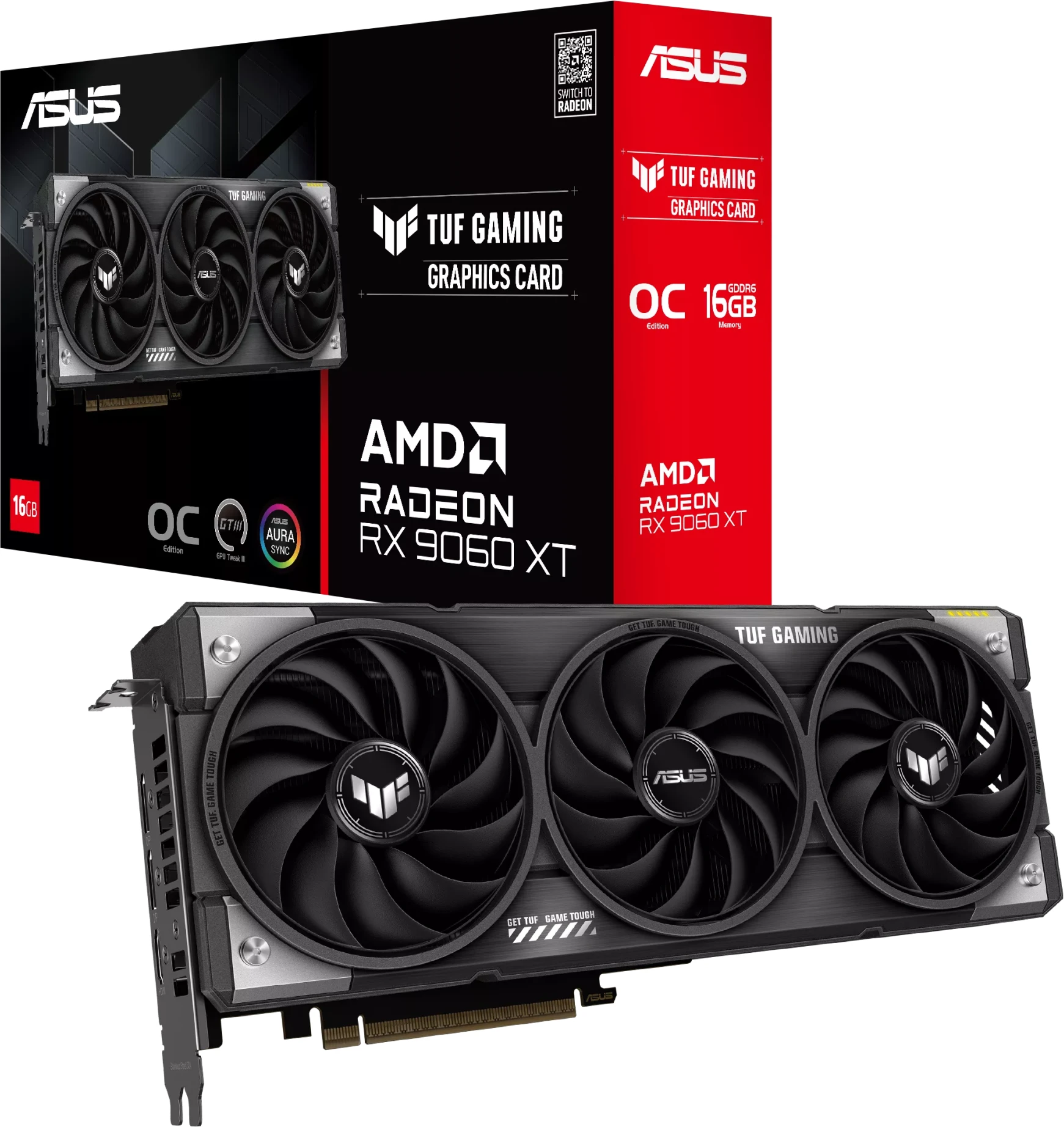 Imagen 10 de Tarjeta de Video Asus TUF Gaming Radeon RX 9060 XT 16GB GDDR6 HDMI DP 2.5 Slot