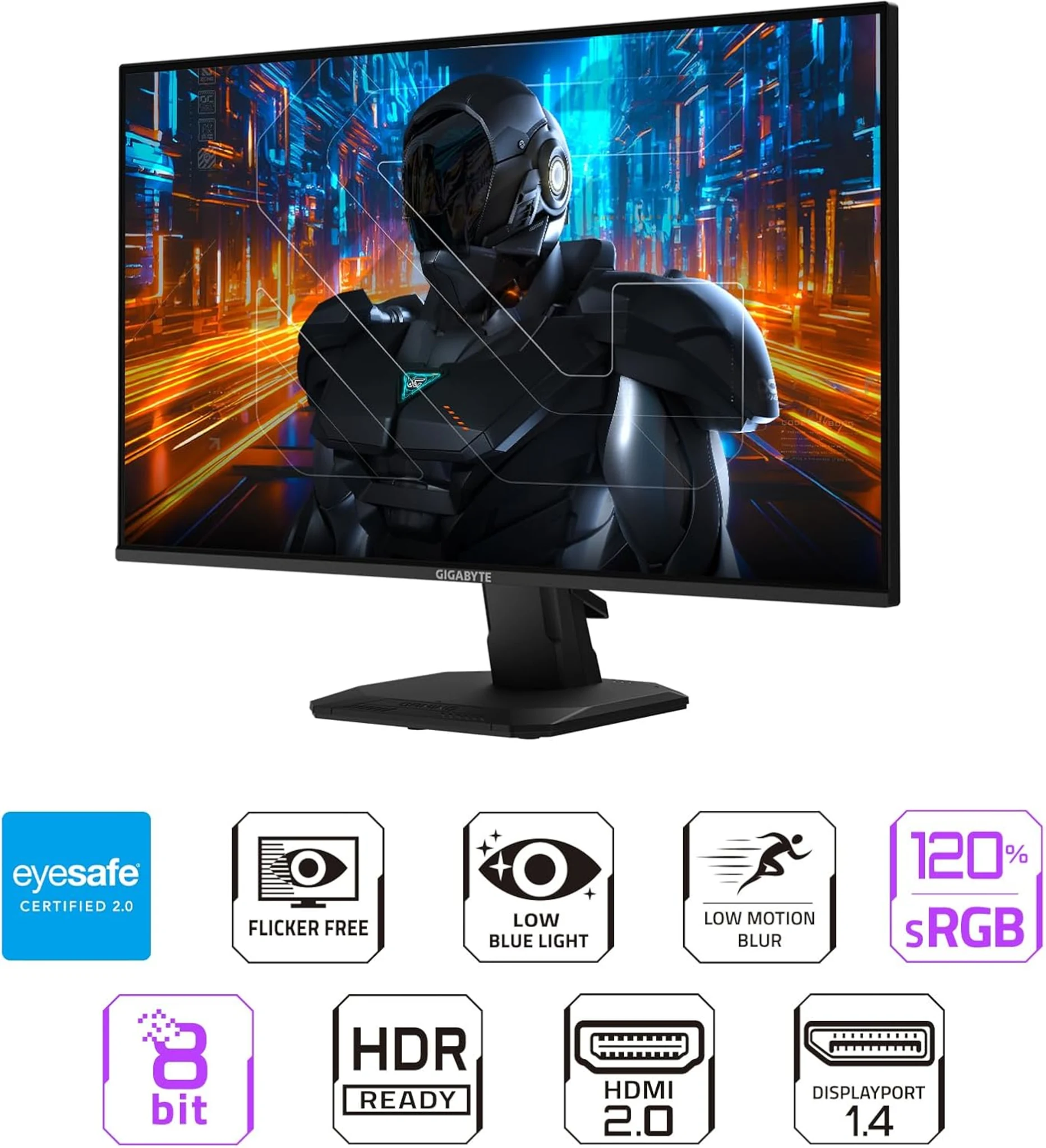 Imagen 12 de Monitor Gamer Gigabyte GS25F2 24.5" FHD 1920*1080 IPS 1*DP 2*HDMI 200Hz