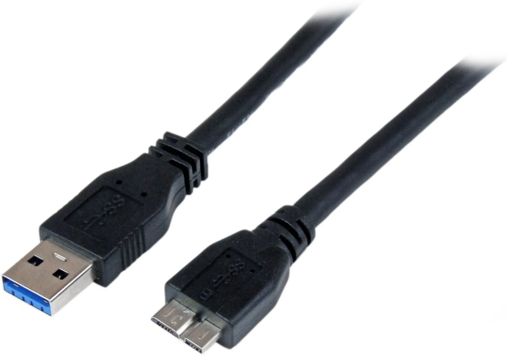 Imagen 0 de Cable USB 3.0 Tipo-A a Micro USB Tipo-B M/M 1mt Certificado SS Negro - StarTech