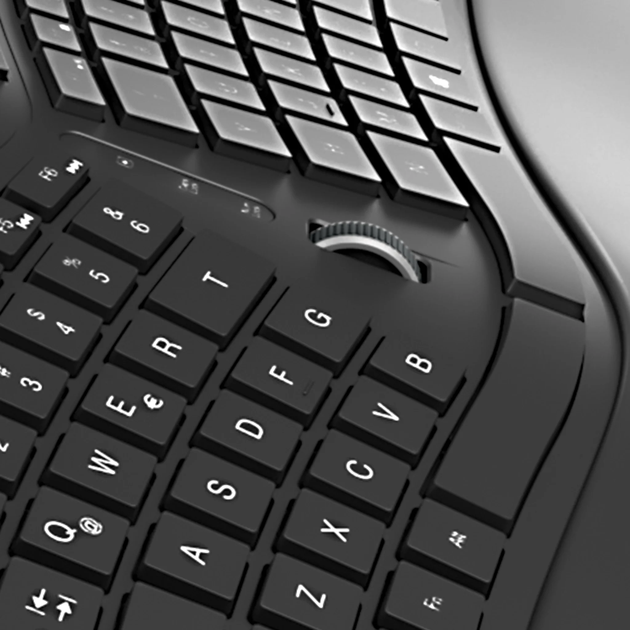 Imagen 2 de Teclado Inalámbrico Ergonómico KlipX KBK-530S Wireless 2.4GHz Español Negro