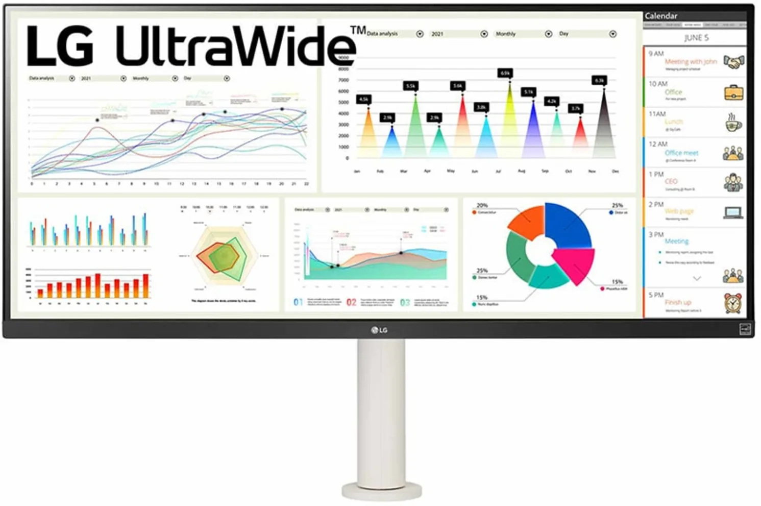 Imagen 1 de Monitor LG UltraWide 34" WFHD 2560*1080 IPS DP HDMI USB-C Pivoteable 100Hz 