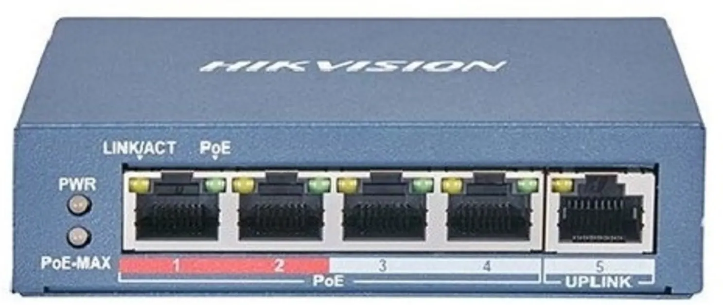 Imagen 0 de Switch Hikvision DS-3E1105P-EI/M, 4 Port Fast Ethernet Smart POE