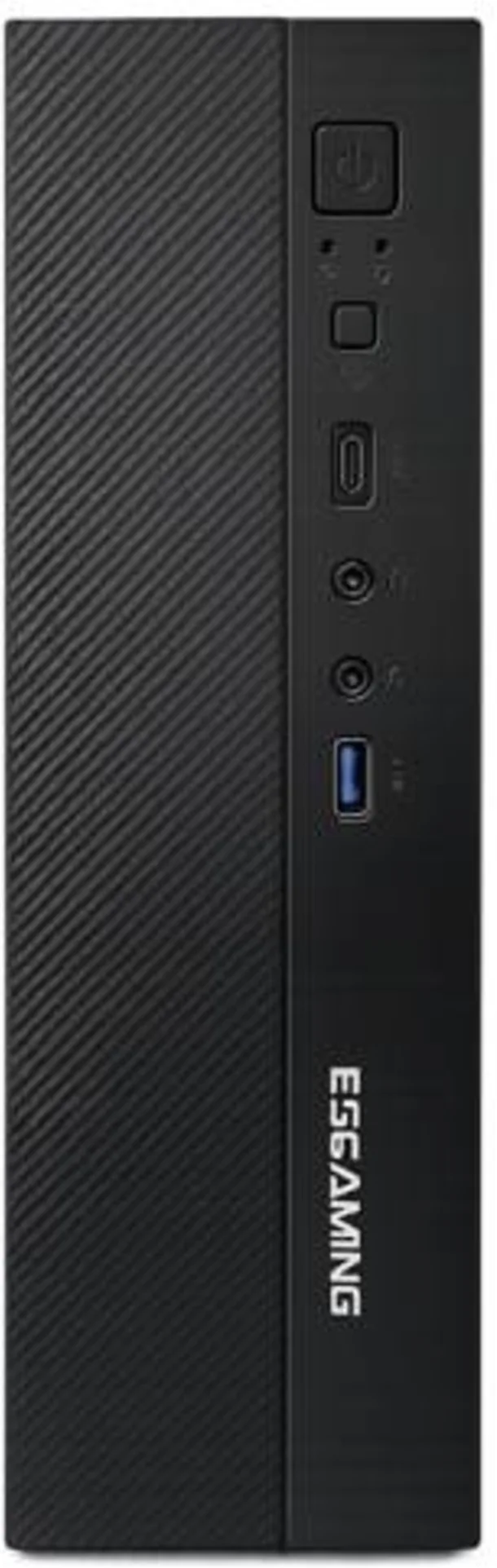 Imagen 0 de Gabinete Slim Esgaming J01, 1*USB3.0 2*USB2.0 USB-C Fuente 650W Color Negro
