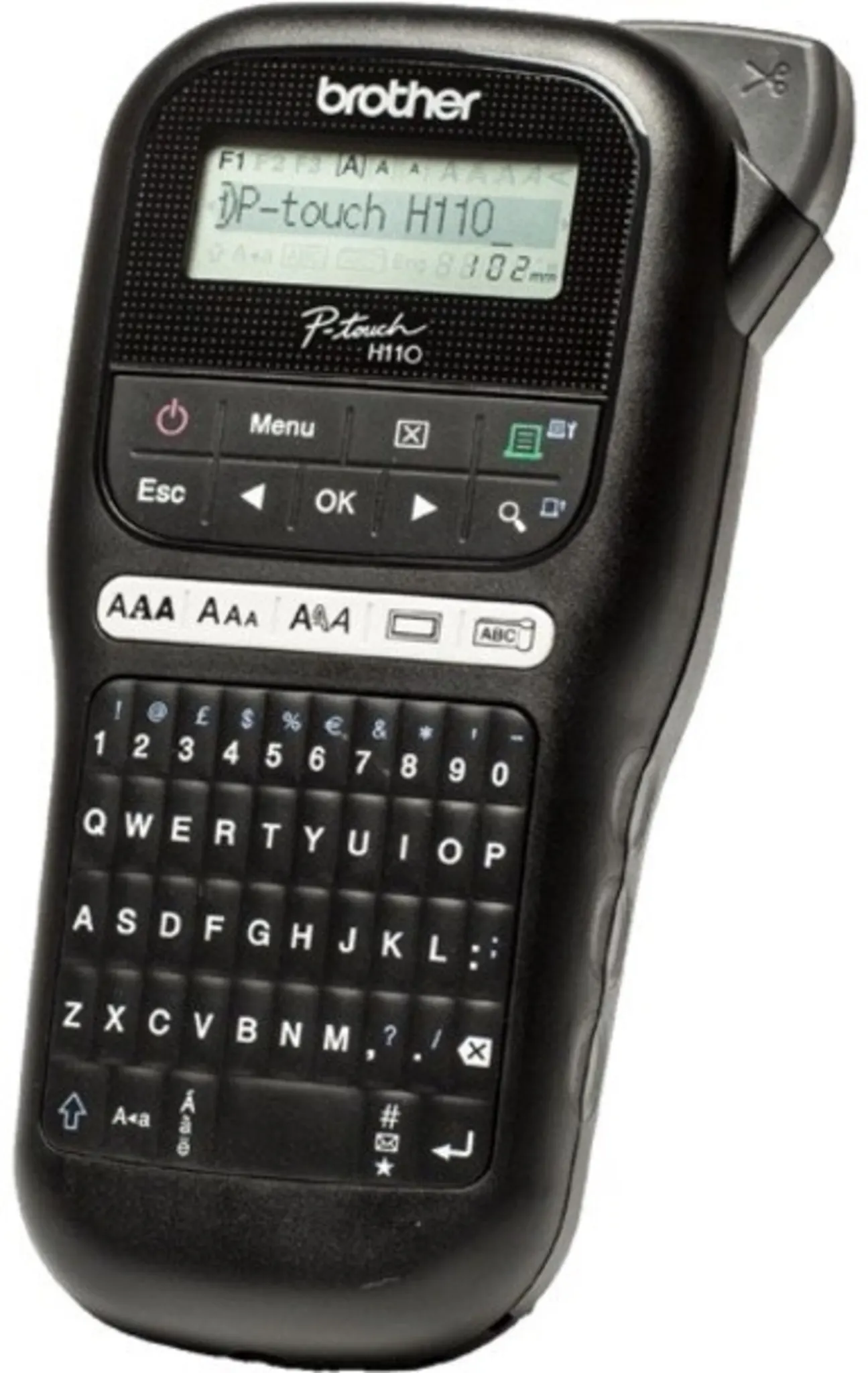 Imagen 3 de Rotuladora Portátil Brother PTH110BK P-Touch 20mm/s Teclado QUERTY LCD Negro 