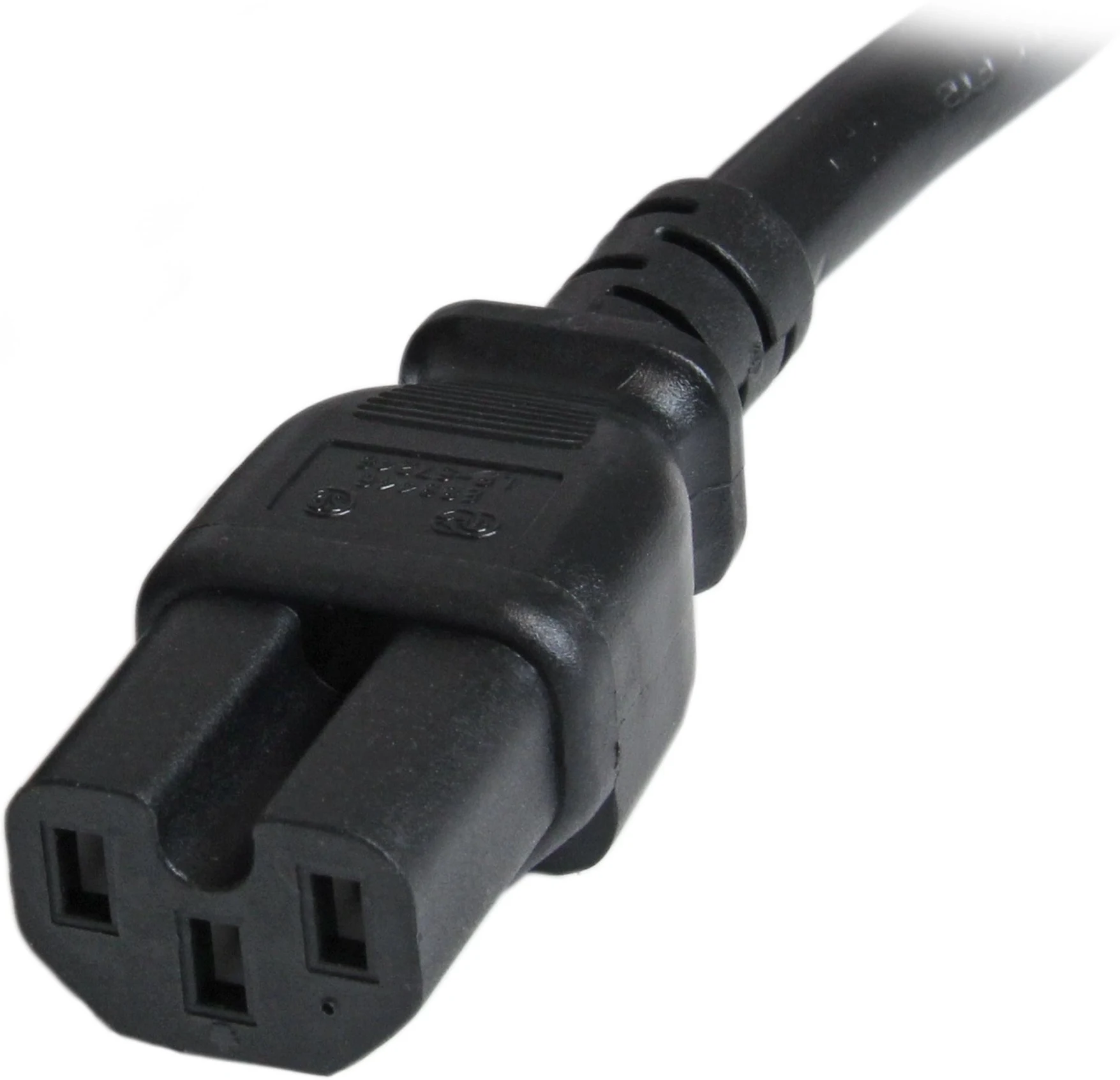 Imagen 3 de Cable de Poder IEC C14 a IEC C15 14 AWG 91cm para Computadores Servidor UPS