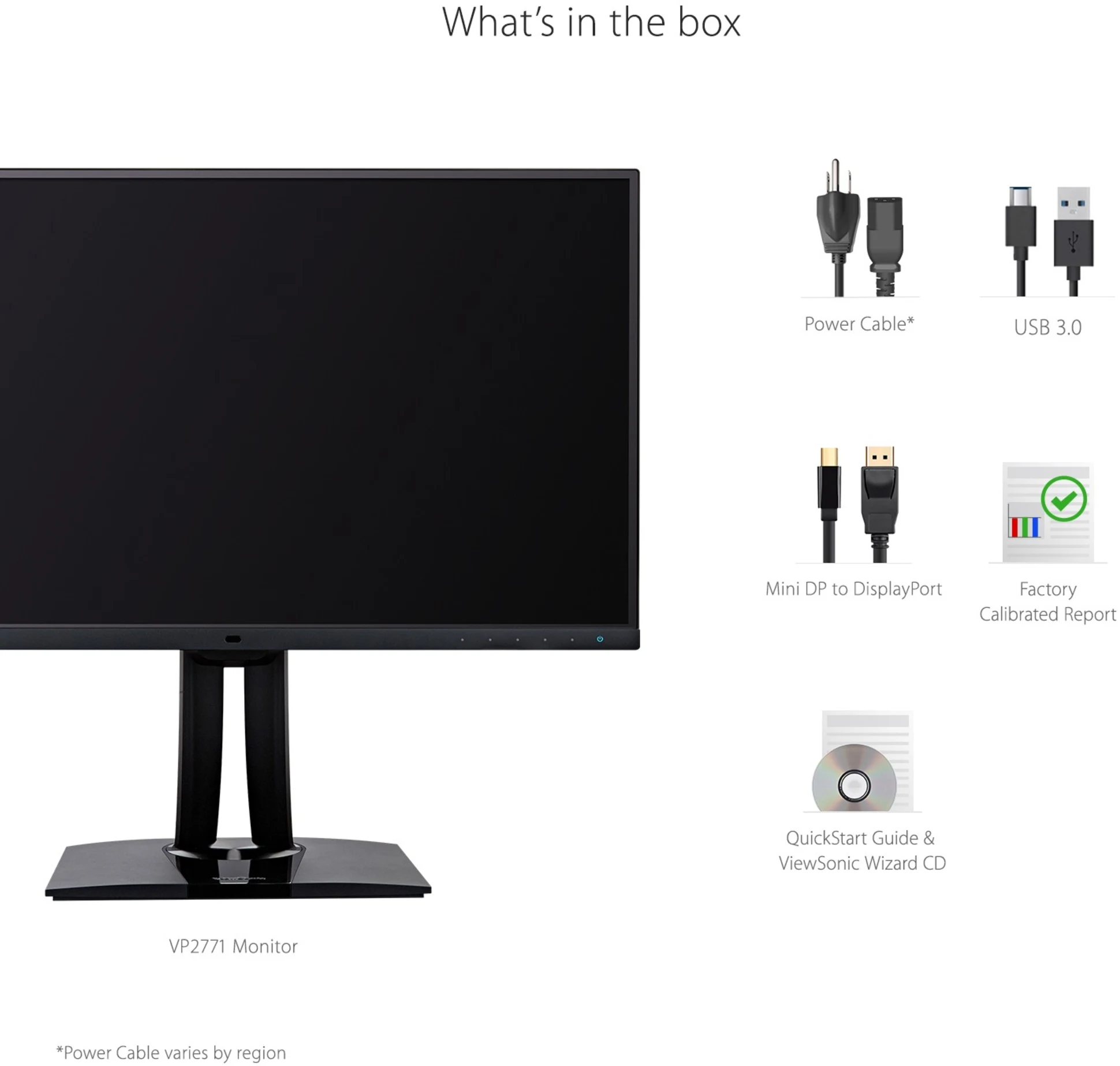 Imagen 7 de Monitor Viewsonic VP2771 27" WQHD IPS USB DisplayPort Mini DisplayPort HDMI 5ms