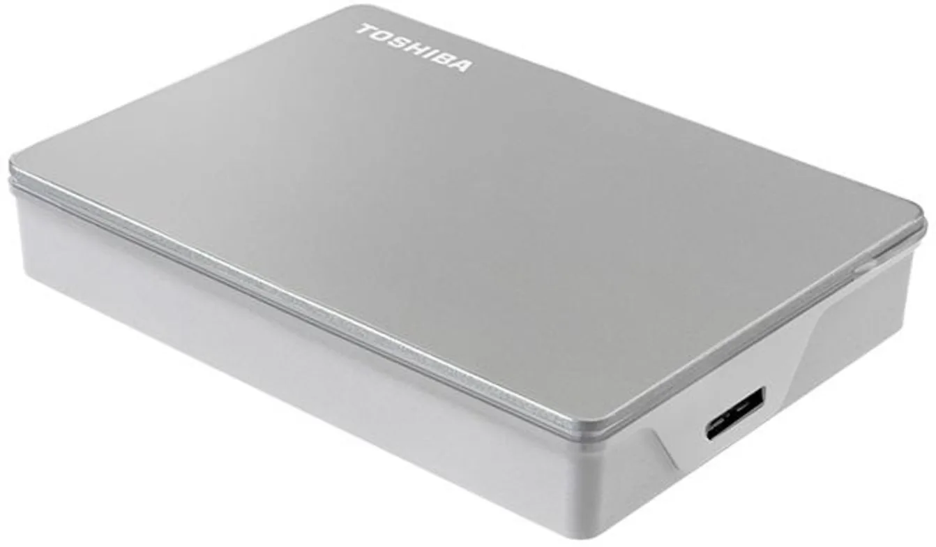 Imagen 3 de Disco Duro Externo Toshiba Canvio Flex 4TB PLATA Cable USB-C a Ent micro-B Plata