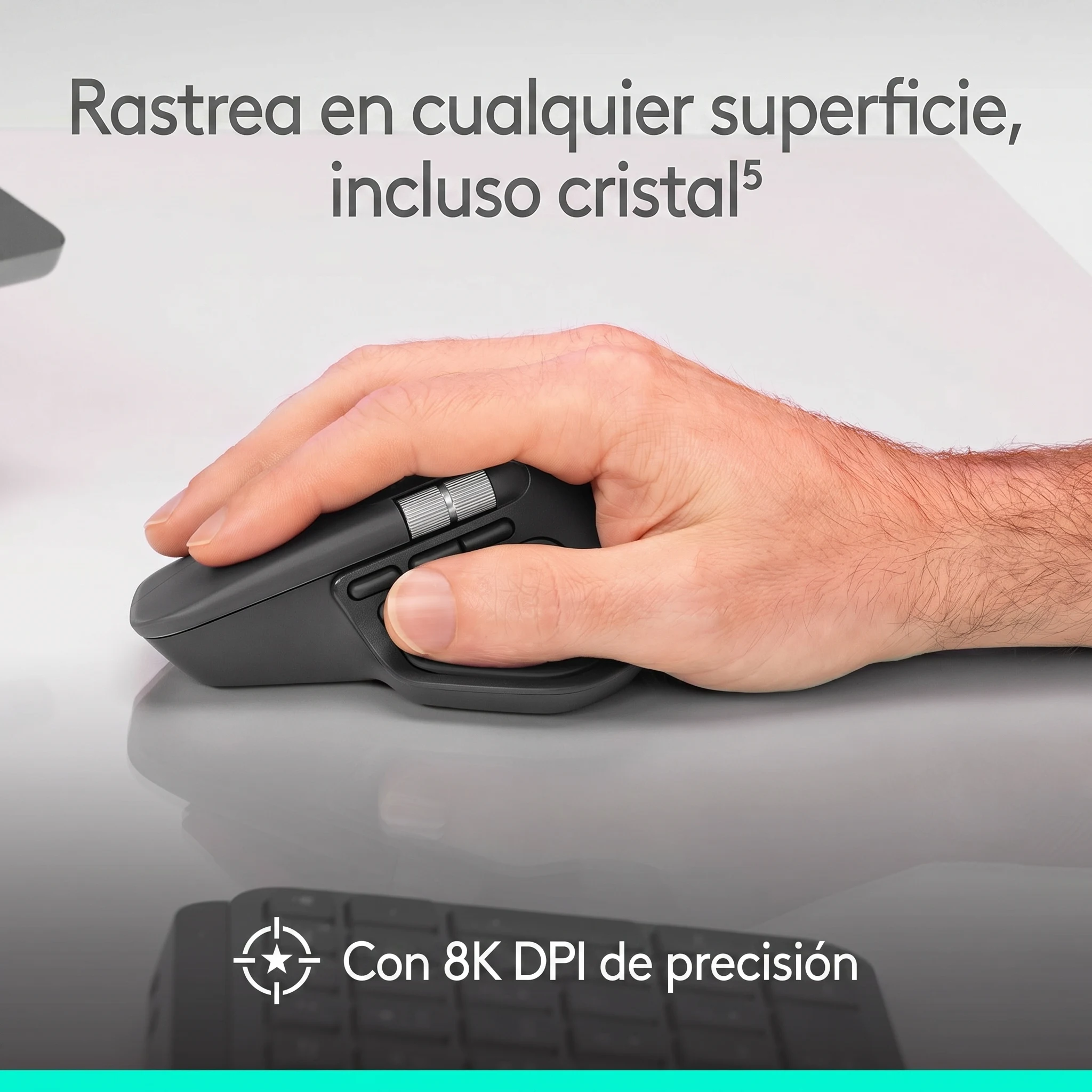 Imagen 10 de Mouse Inalámbrico Logitech MX Master 4 Inalámbrico 8000DPI 8 Botones BT Graphito