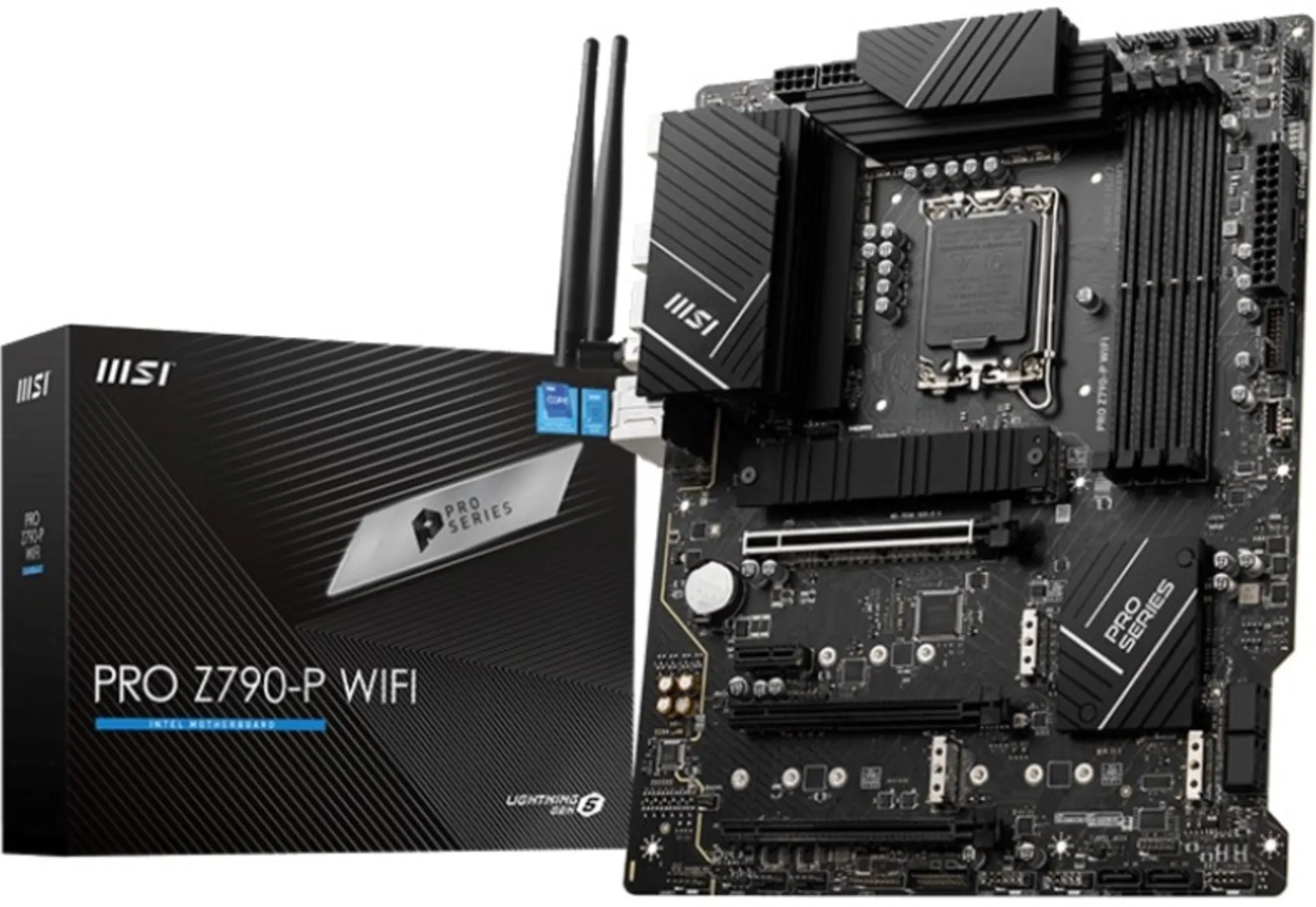 Imagen 0 de Tarjeta Madre MSI Z790-P WIFI LGA1700 13°G 4*DDR5 4*M.2 BT5.3 DP HDMIUSB 3.2 ATX